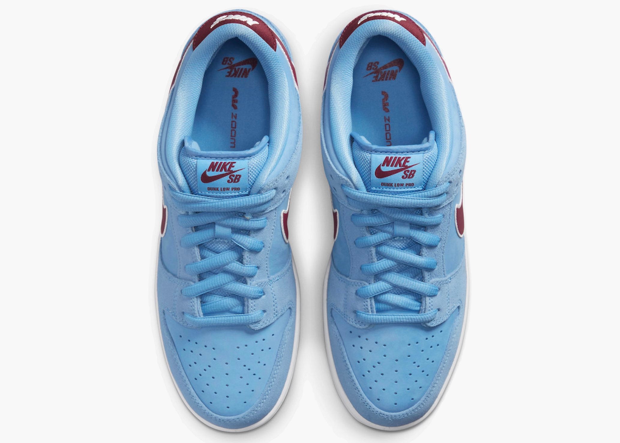 Nike SB Dunk Low Valour Blue Team Maroon Hype Clothinga Limited Edition