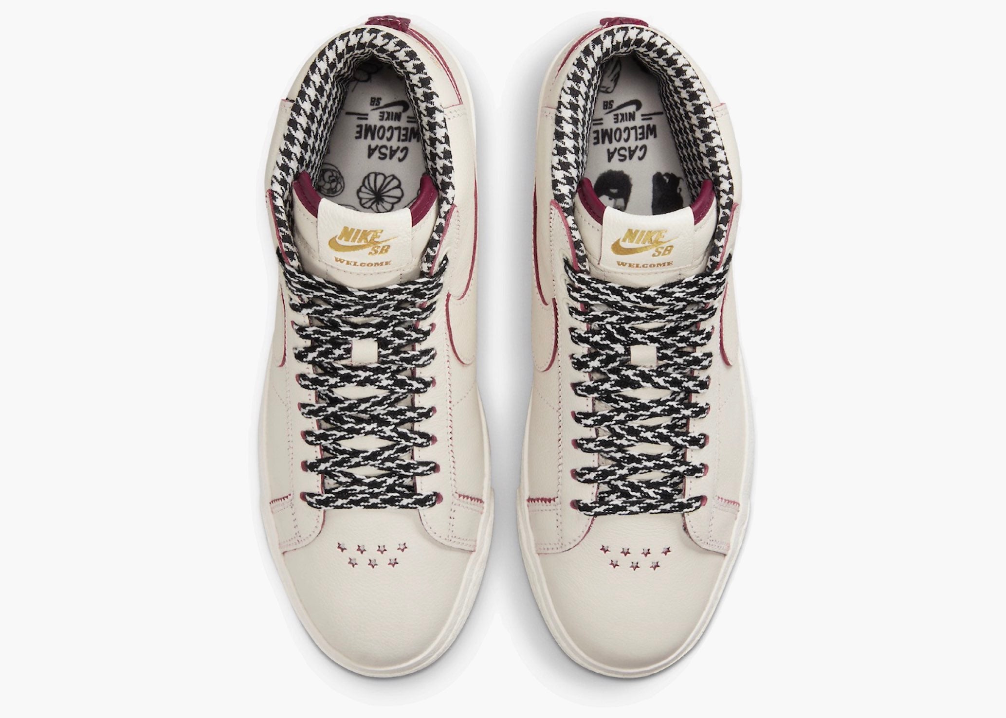 Nike SB Zoom Blazer Mid QS Welcome Skateboarding FQ0795-100 Hype Clothinga Limited Edition