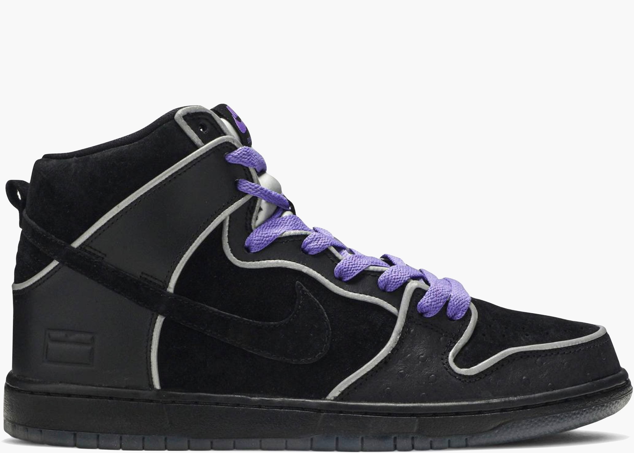 Nike Sb Dunk High Black Purple Box 833456-002 Hype Clothinga