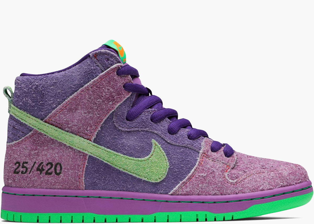Nike Sb Dunk High Reverse Skunk 420 (special Box) CW9971-500 Hype Clothinga