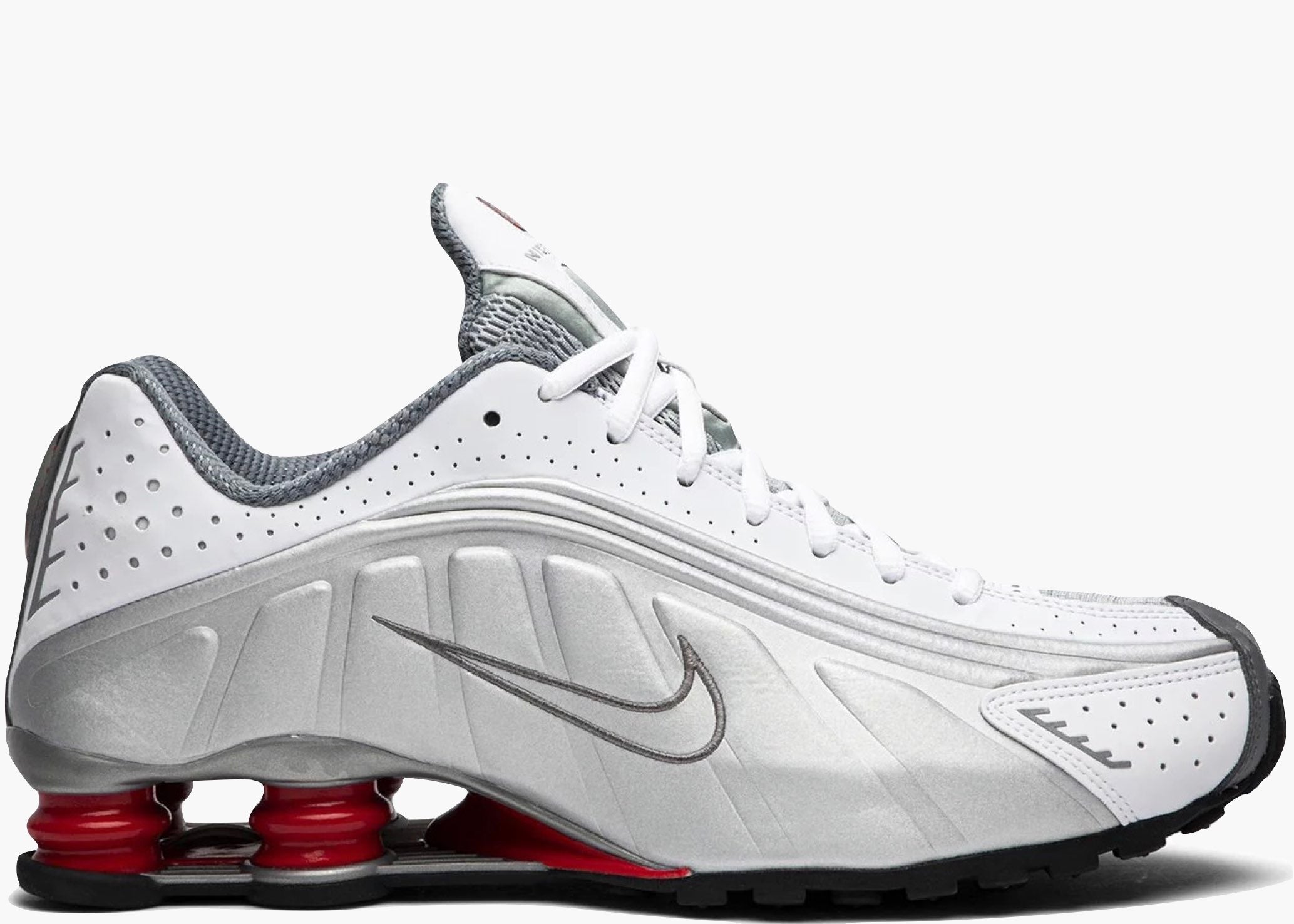 Nike Shox R4 Metallic Silver Comet Red (2018) BV1111-100 Hype Clothinga Limited Edition
