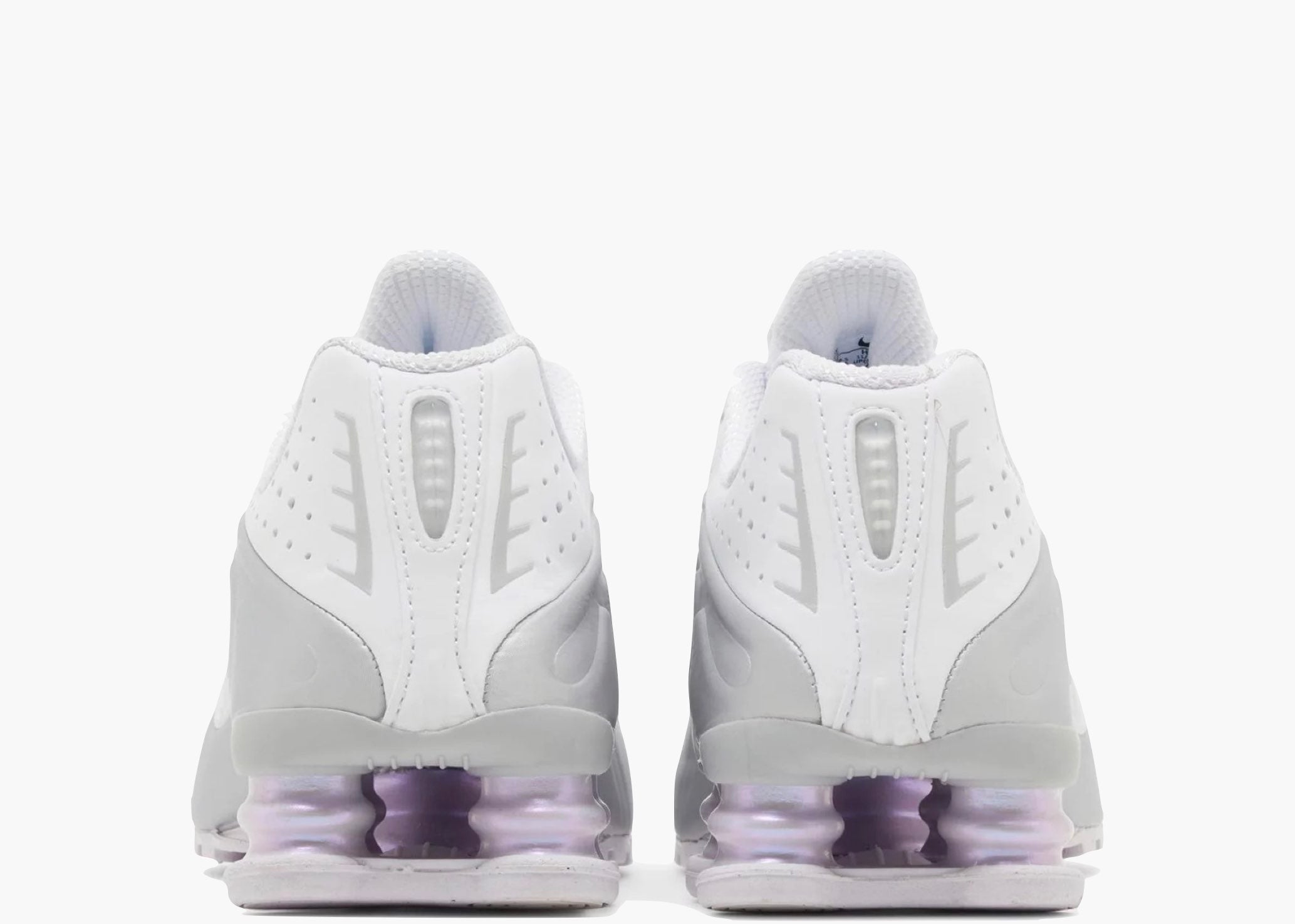 Nike Shox R4 White Metallic Platinum Barely Grape (W) HF5076-100 Hype Clothinga Limited Edition
