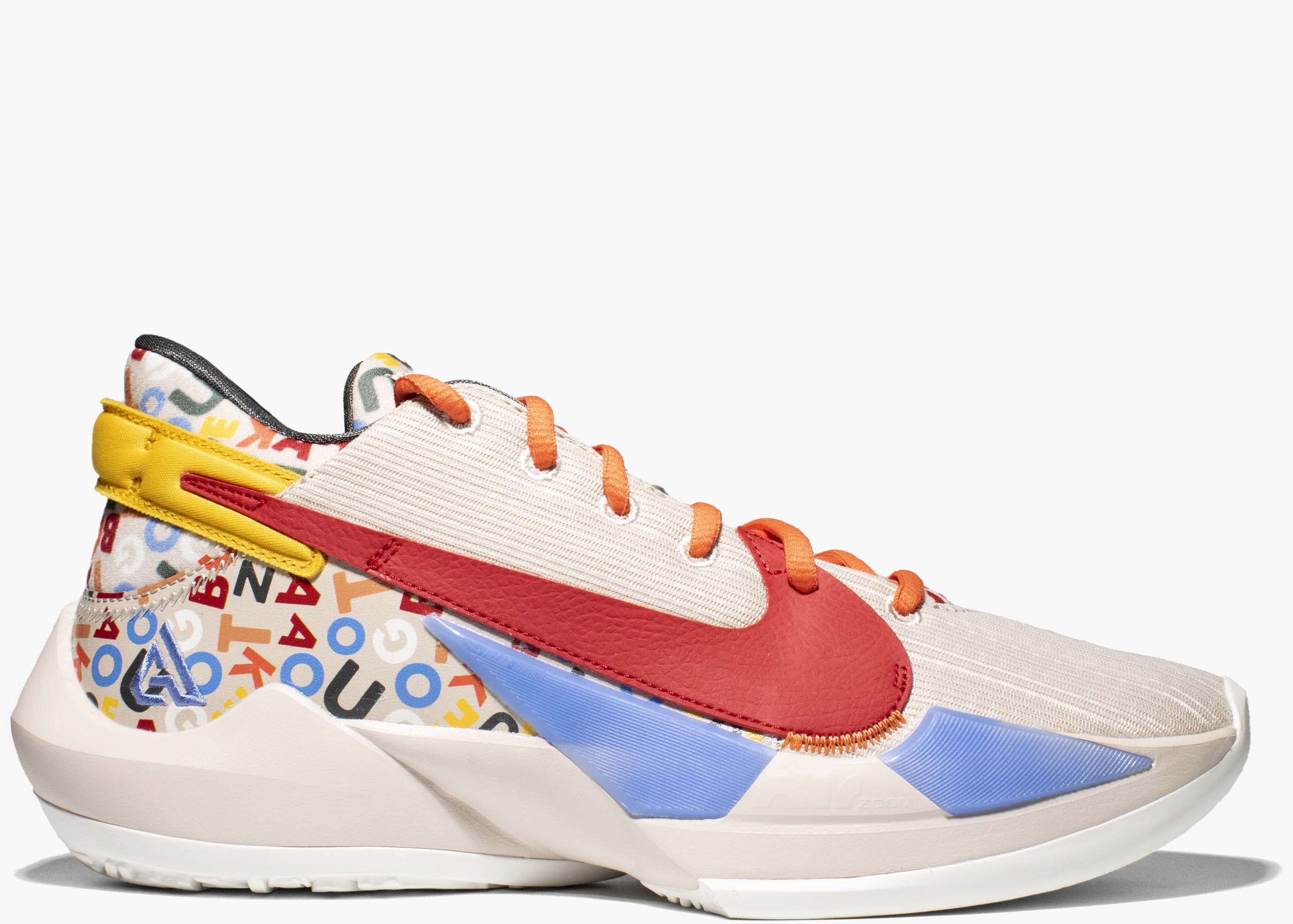 Nike Zoom Freak 2 Alphabet CW3162-001 Hype Clothinga Limited Edition