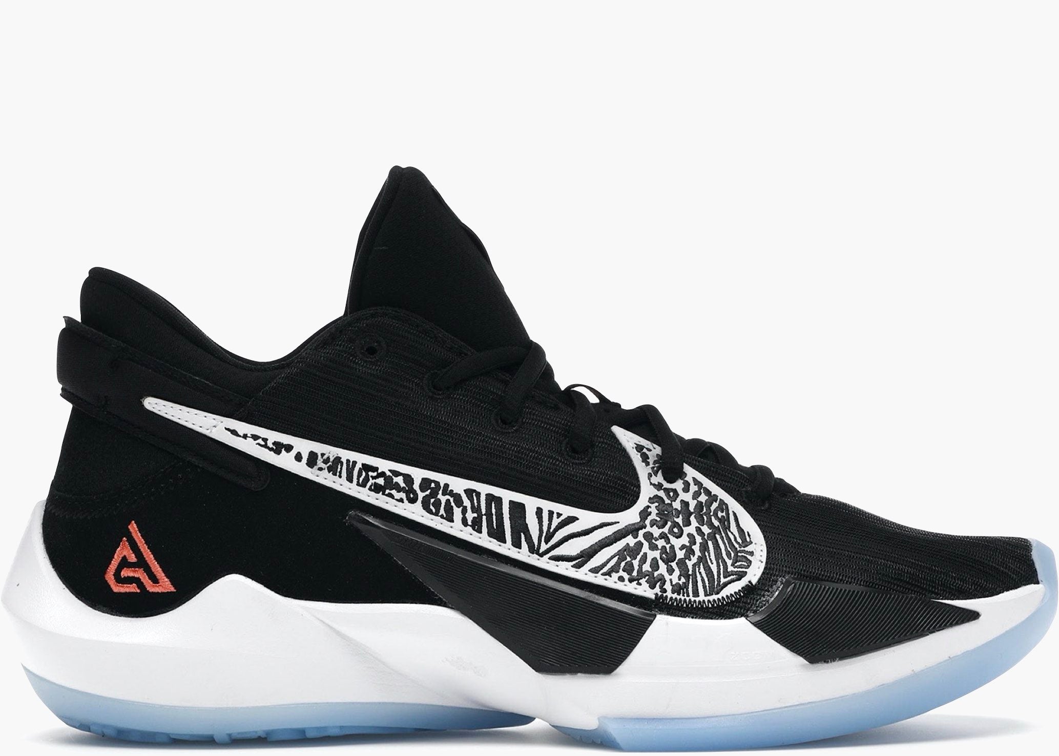 Nike Zoom Freak 2 Black White (PS) CN8576-001 Hype Clothinga