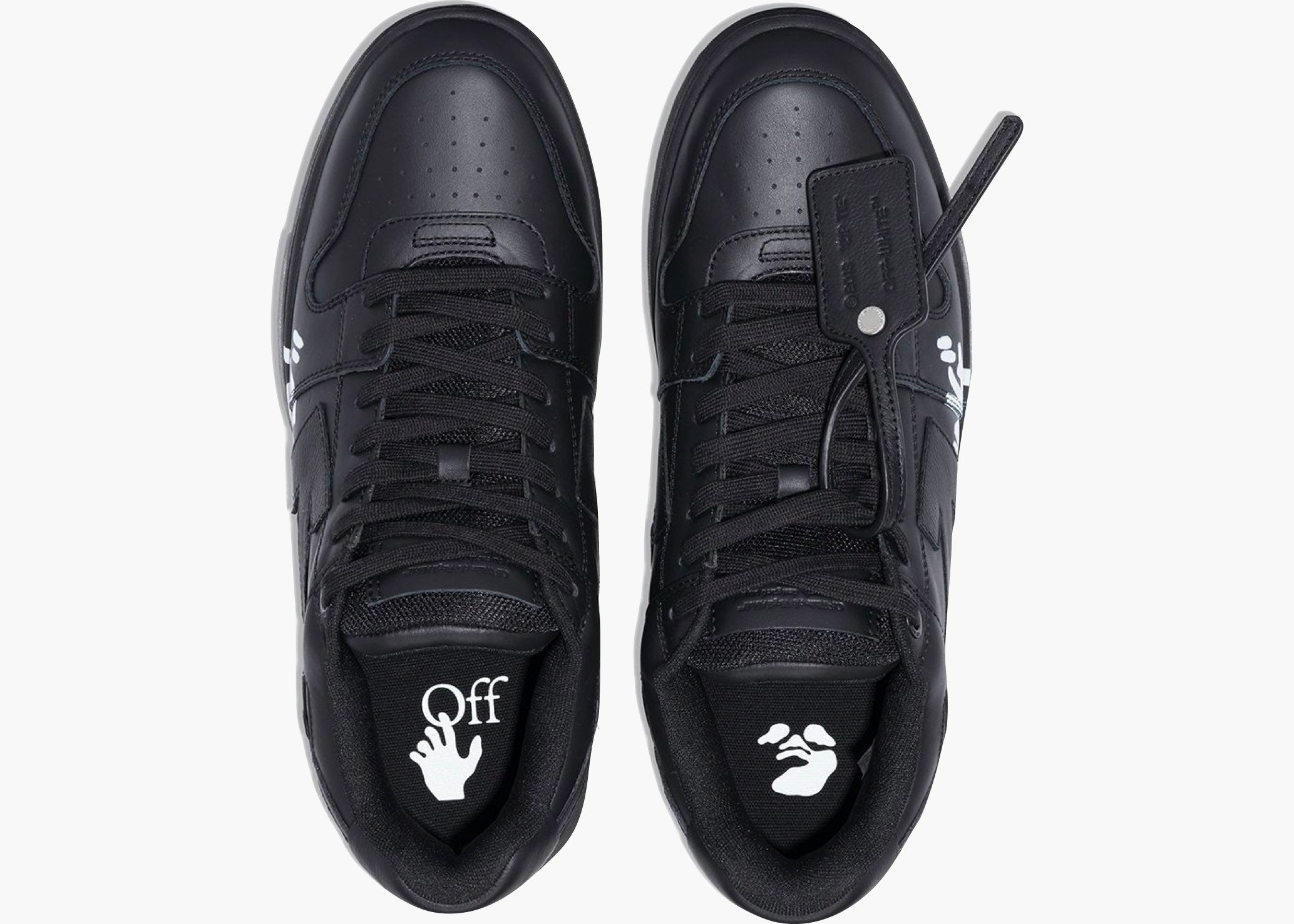 OFF-WHITE OOO Low Tops "For Walking" Black White Hype clothinga Limited Edition