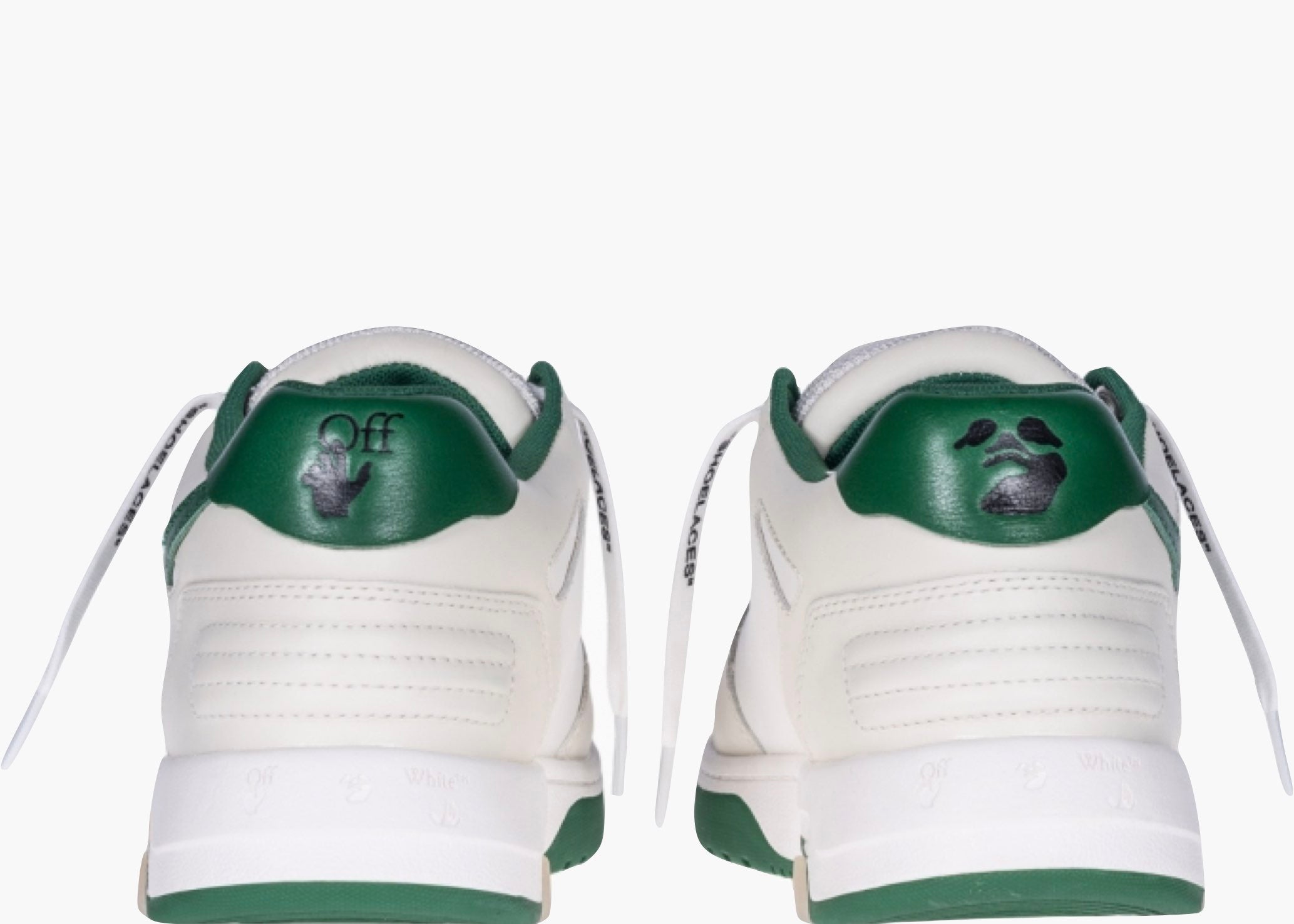 OFF-WHITE Out Of Office "OOO" Low Tops White Green 2021 Hype Clothinga Limited Edition
