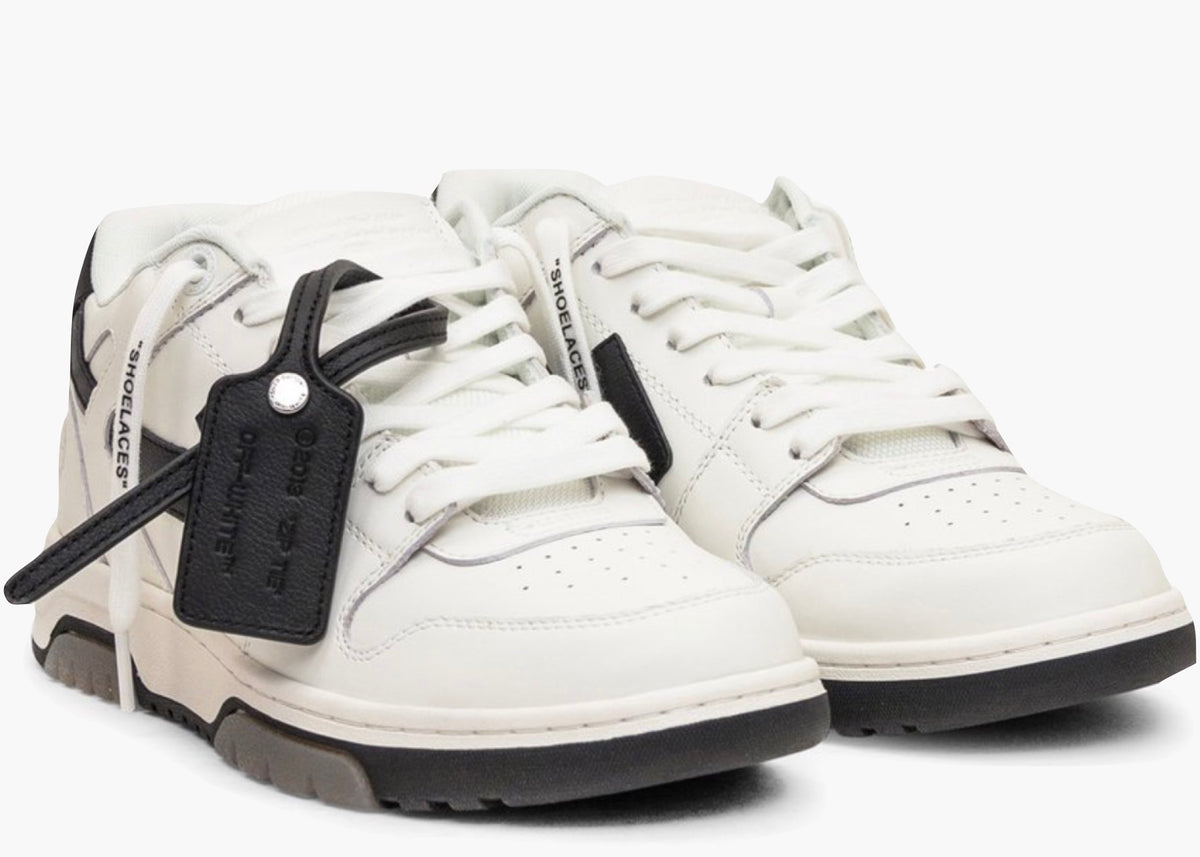 OFF-WHITE Out Of Office OOO 30 MM Low Tops Black White Blue OMIA189C99LEA0010110 Hype Clothinga Limited Edition