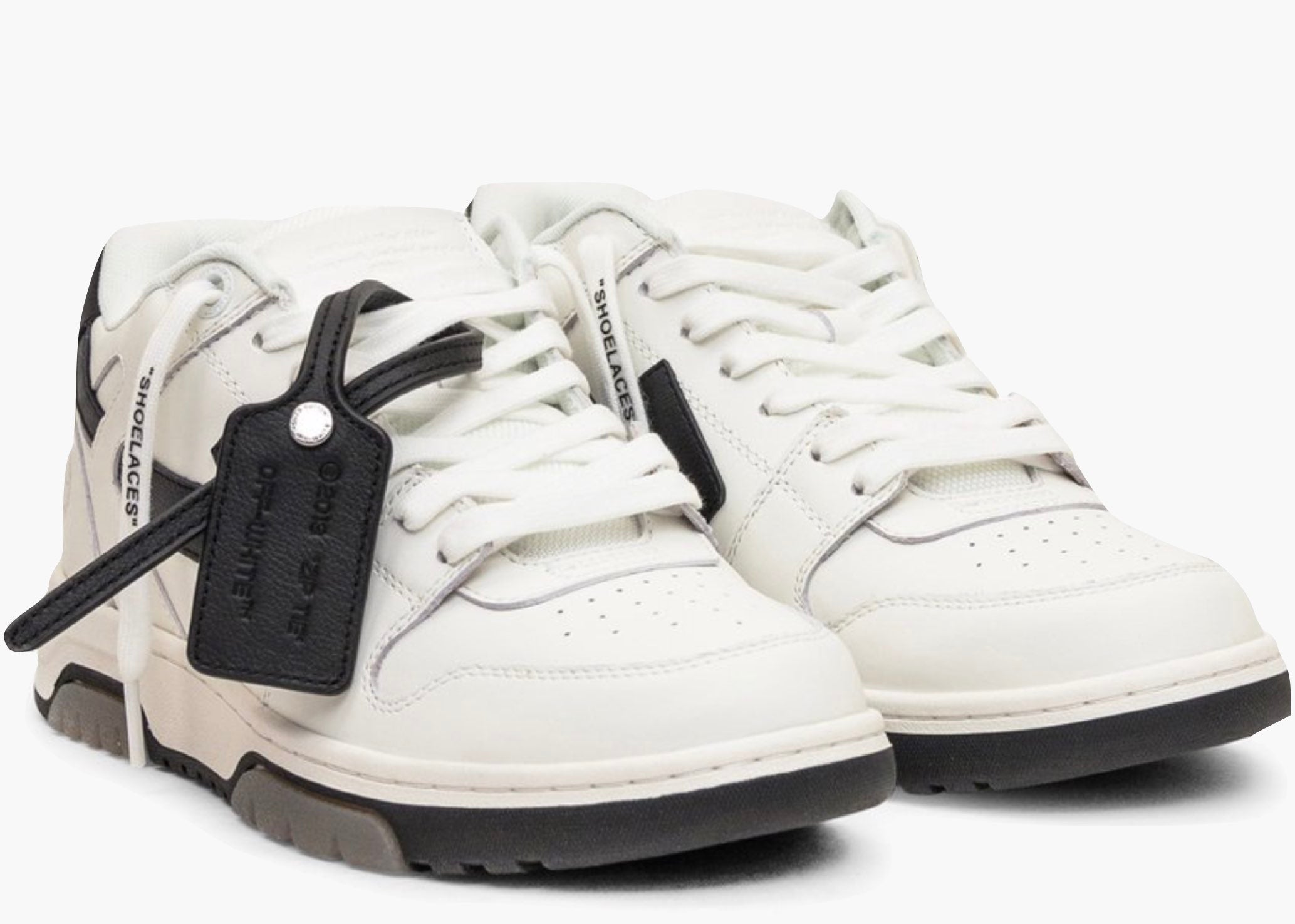 OFF-WHITE Out Of Office OOO 30 MM Low Tops Black White Blue OMIA189C99LEA0010110 Hype Clothinga Limited Edition