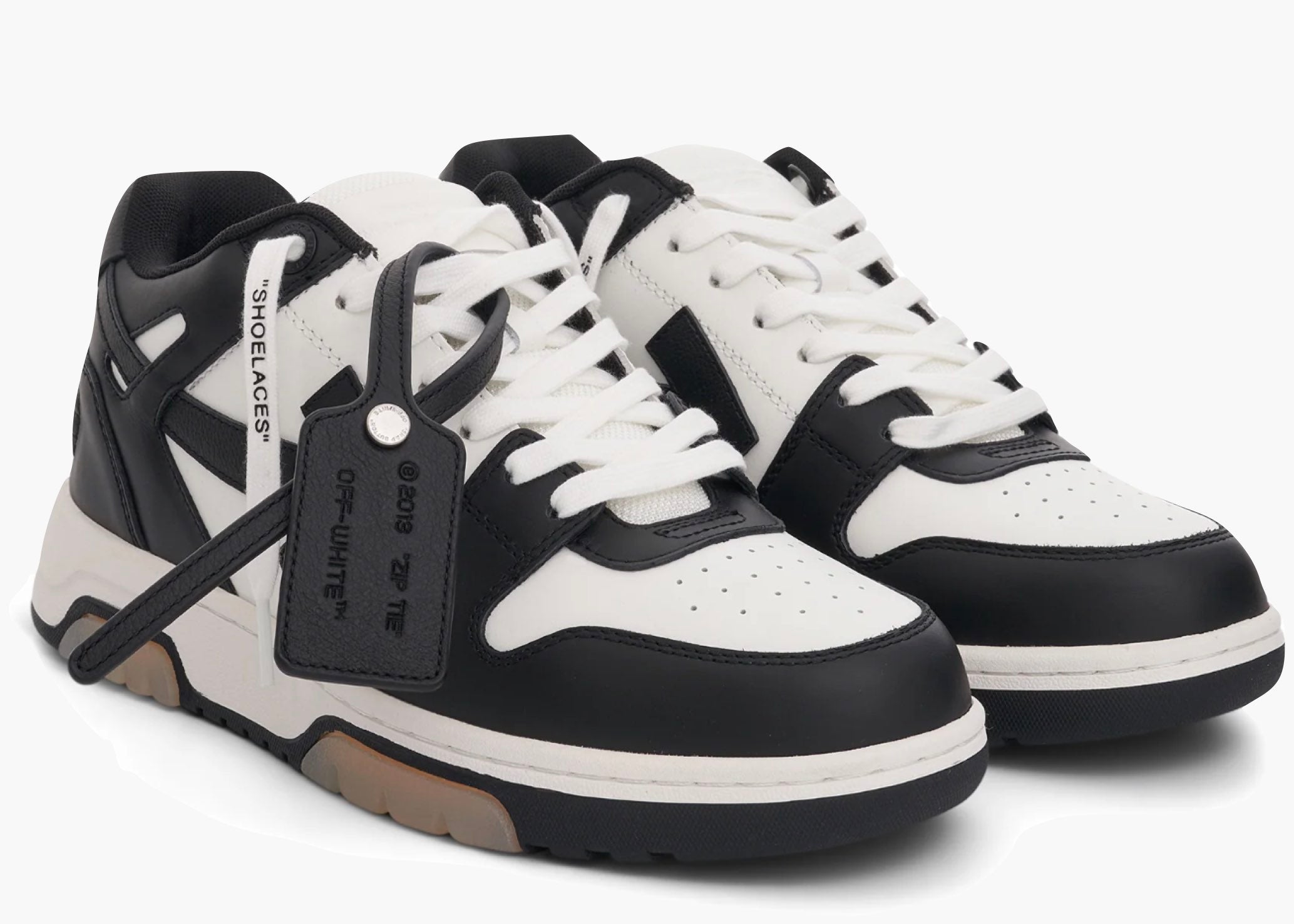 OFF-WHITE Out Of Office OOO Low Tops White Black White OMIA189C99LEA0011004 Hype Clothinga Limited Edition