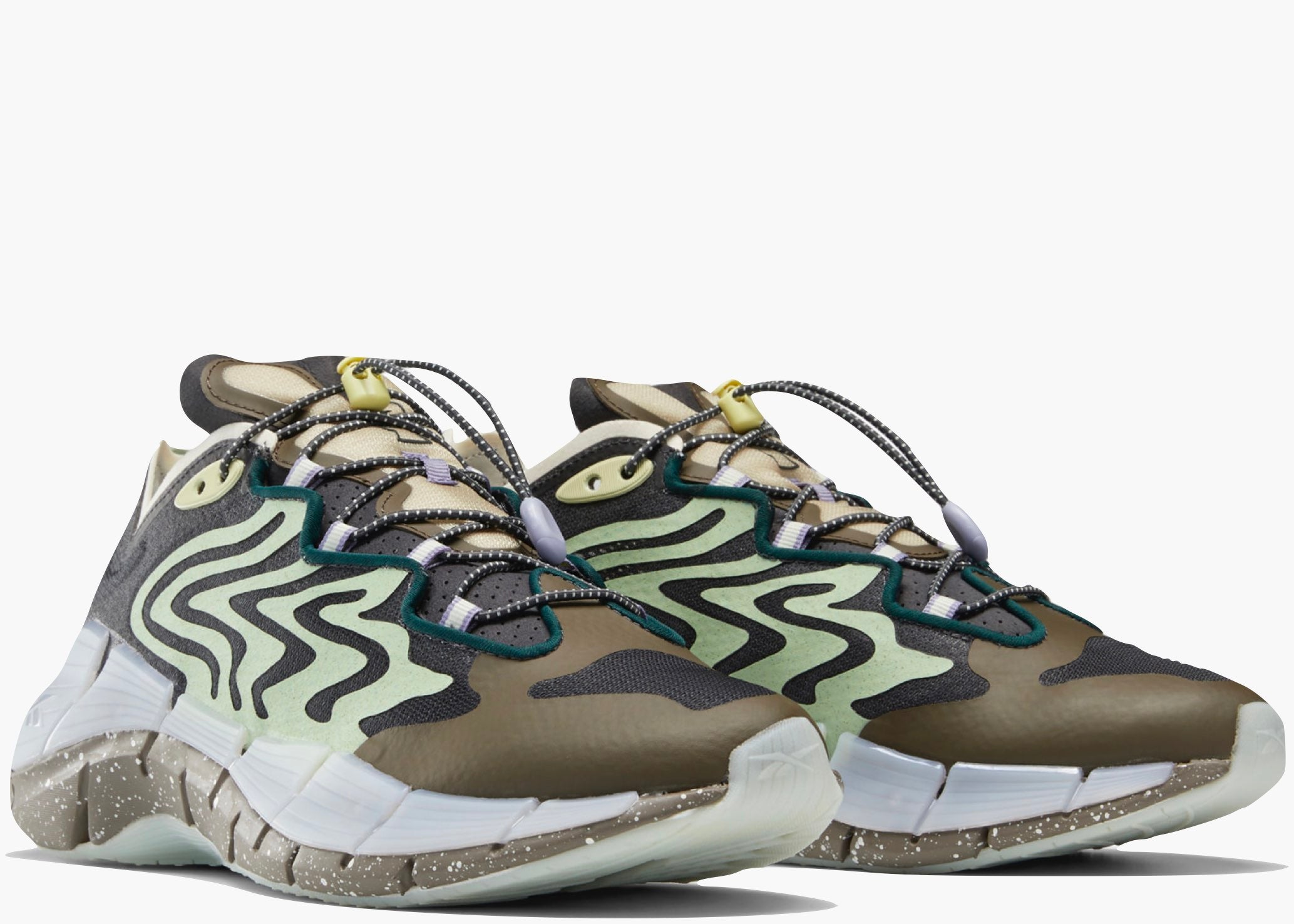 Reebok Zig Kinetica II Brain Dead Grey Green S23890 Hype Clothinga