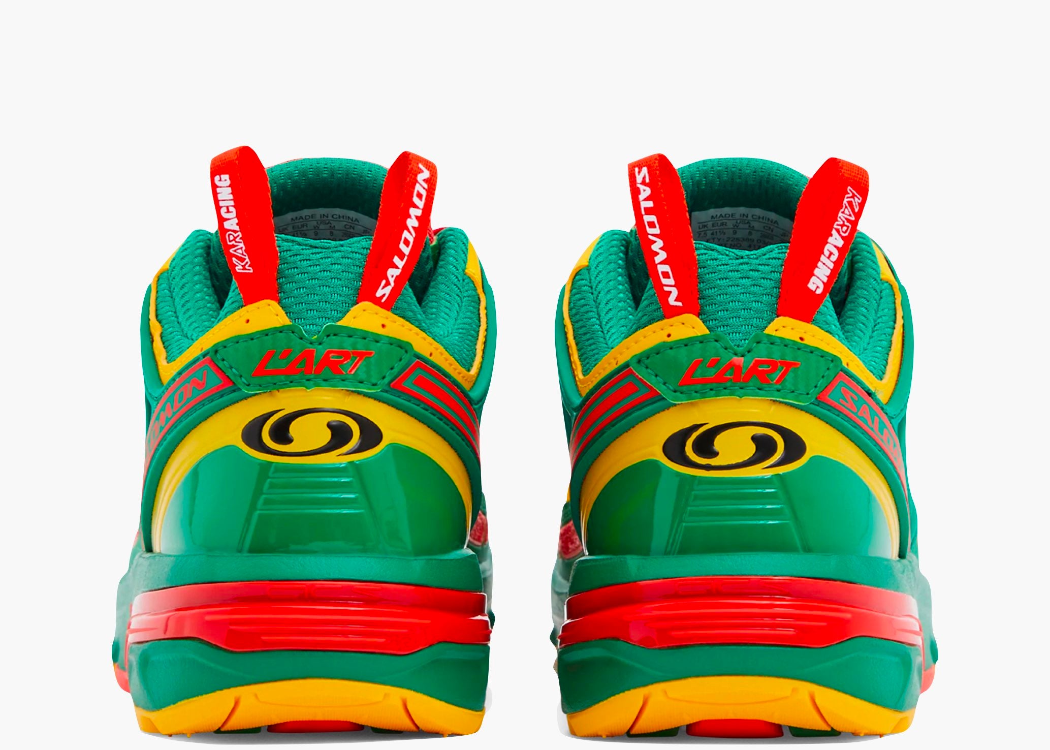 Salomon ACS PRO Advanced Kar L'Art de L'Automobile Green Red Yellow Hype Clothinga Limited Edition