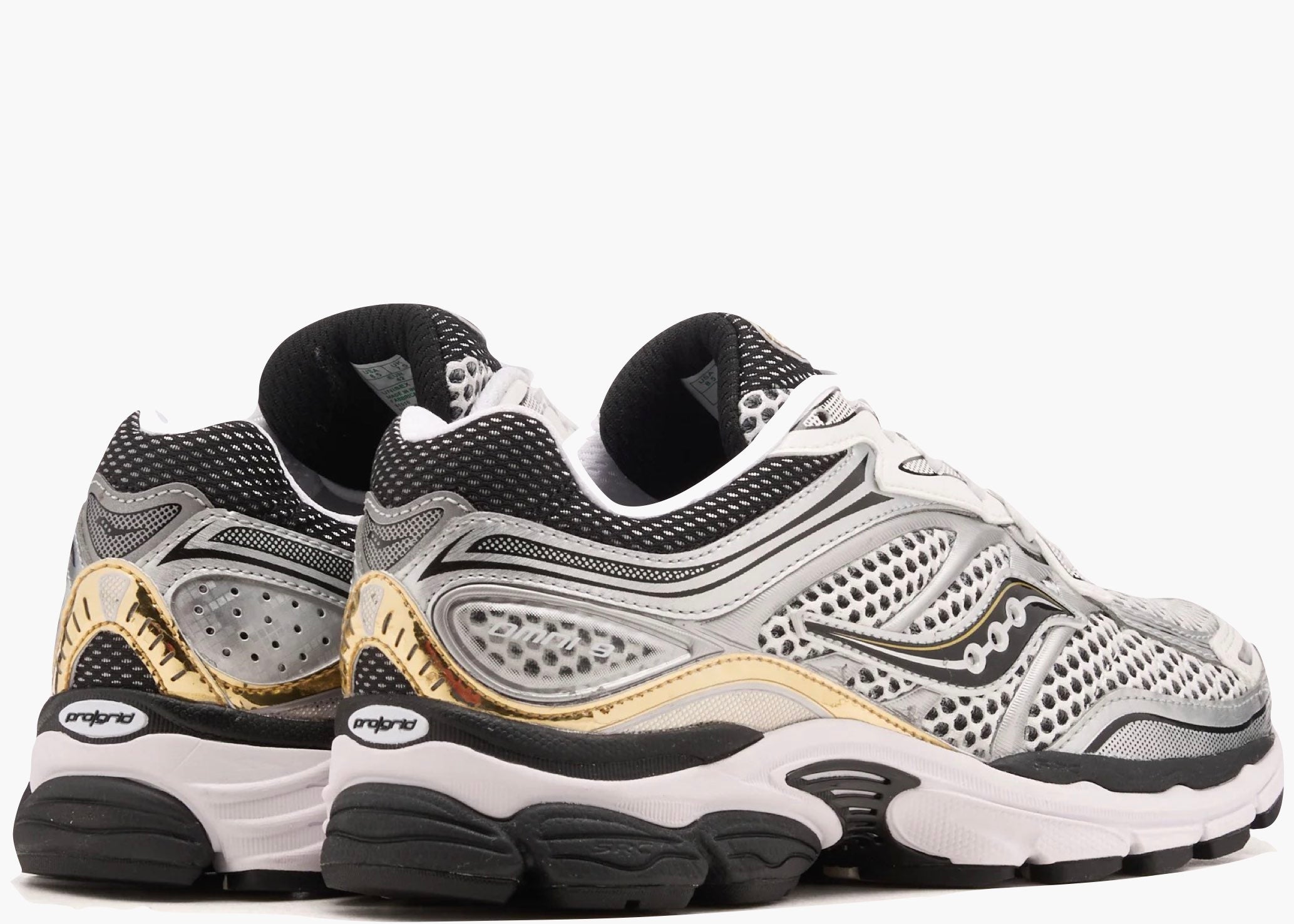 Saucony ProGrid Omni 9 White Black Silver Gold S70739-9 Hype Clothinga Limited Edition