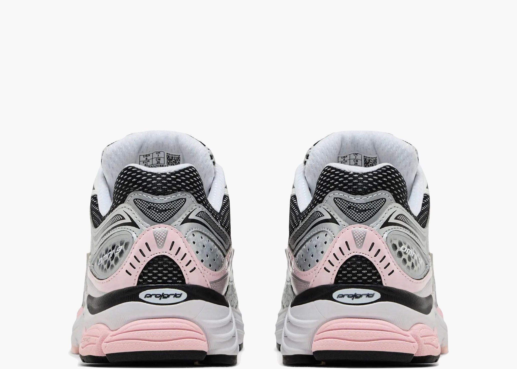 Saucony ProGrid Omni 9 White Black Silver Pink S70739-16 Hype Clothinga Limited Edition