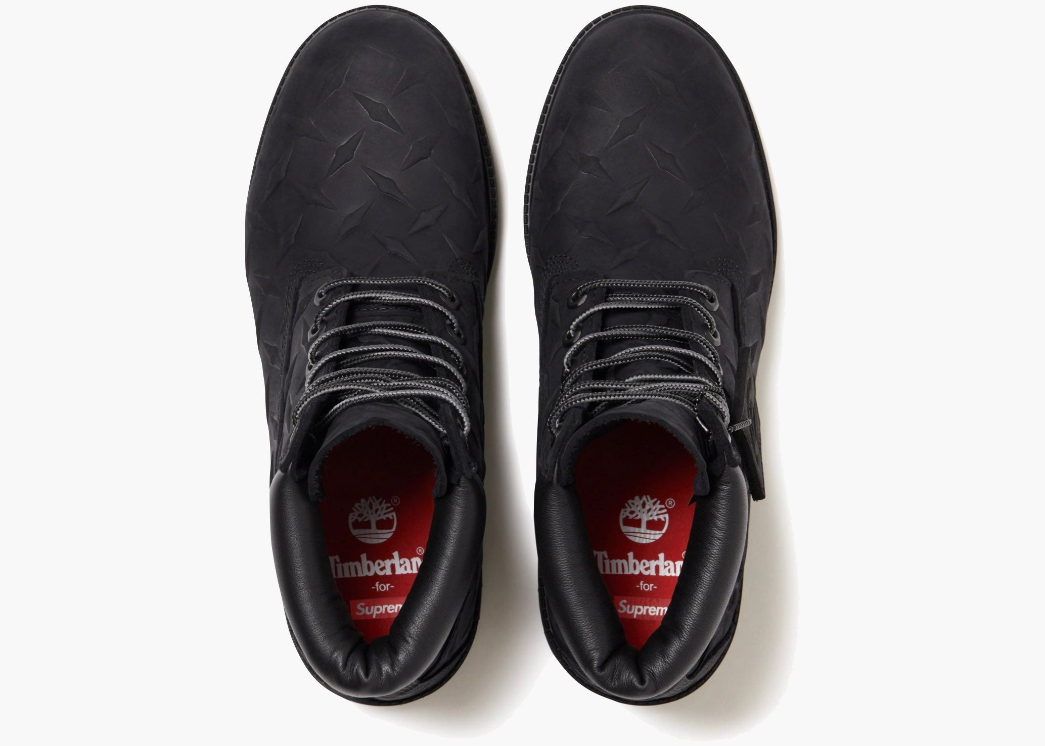 Timberland 6" Premium Waterproof Boot Supreme Diamond Plate Black TPWBSBL Hype Clothinga Limited Edition