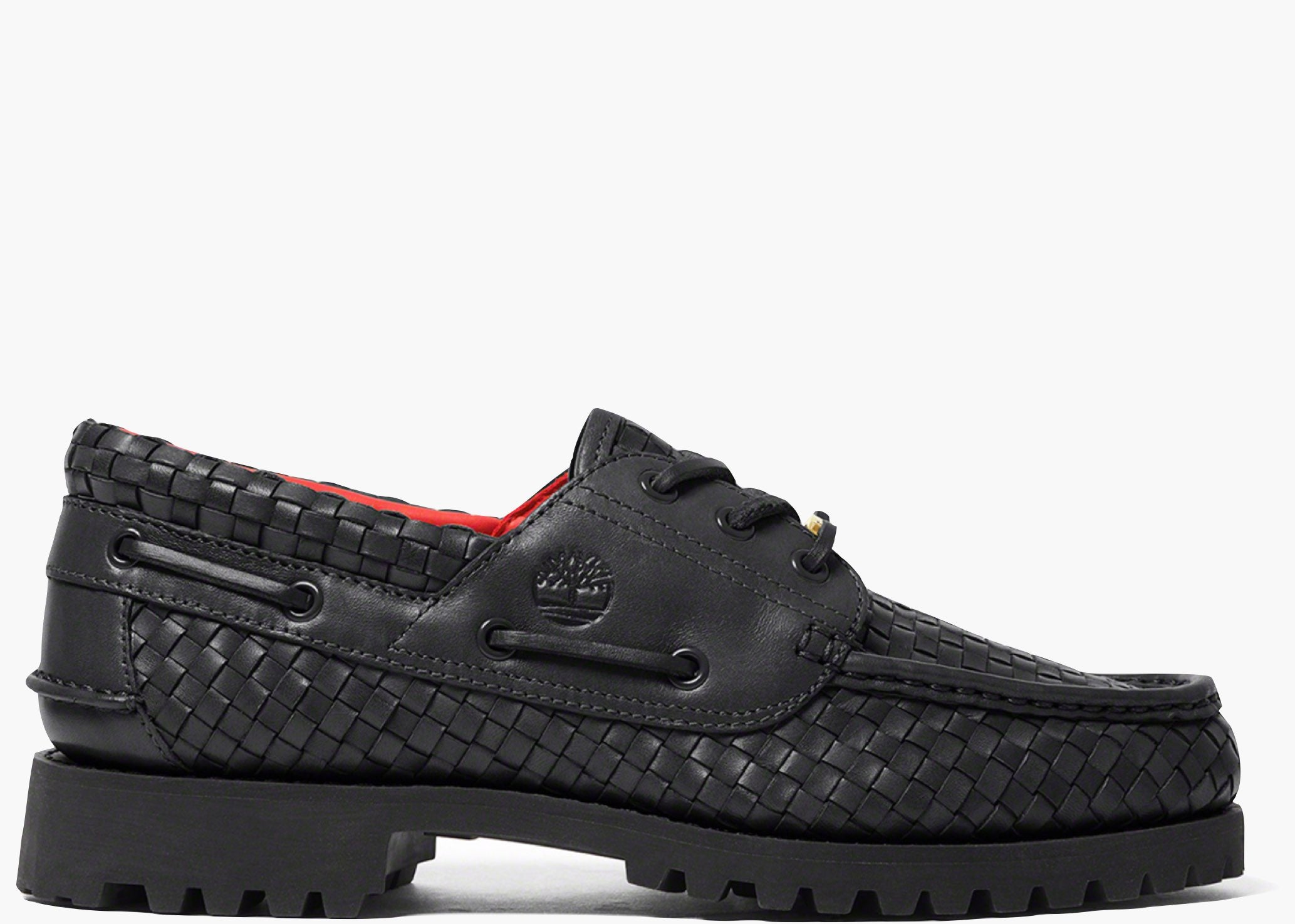 Timberland Woven Leather 3-Eye Lug Supreme Black TWLLSB Hype Clothinga Limited Edition