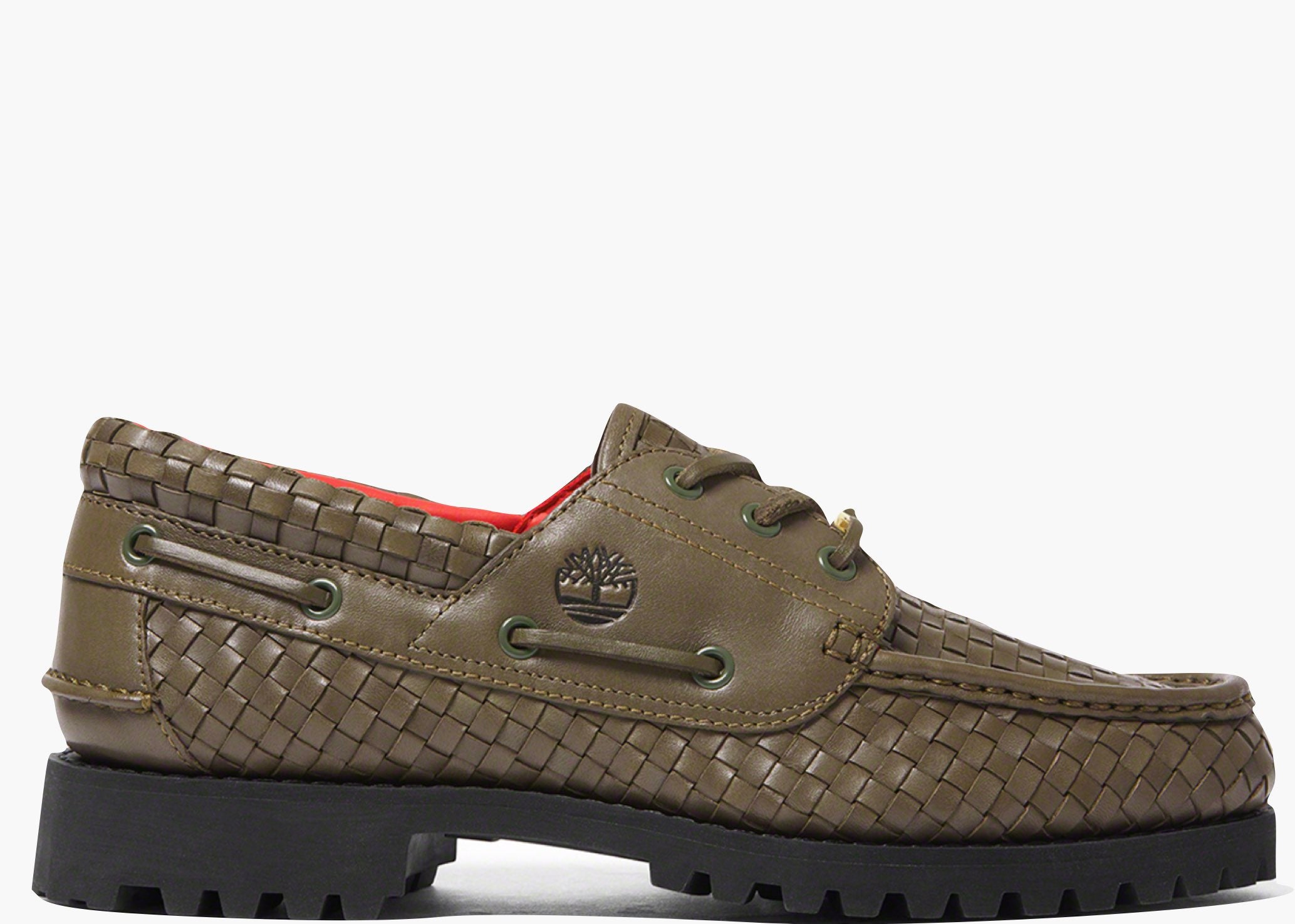 Timberland Woven Leather 3-Eye Lug Supreme Olive TWLLSO Hype Clothinga Limited Edition