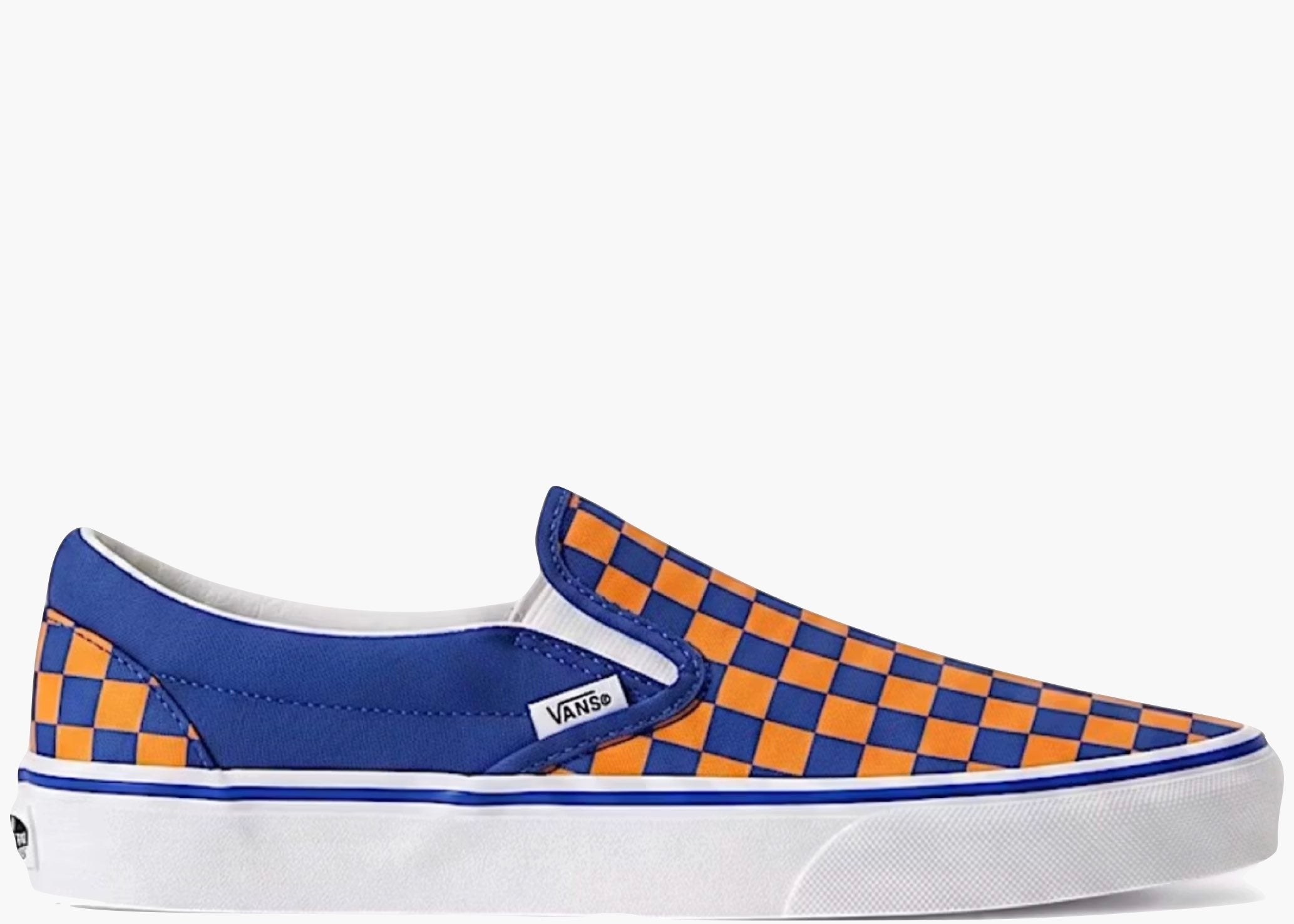 Vans Classic Slip-On Checkerboard Blue Orange VN000EACBLQ Hype Clothinga Limited Edition
