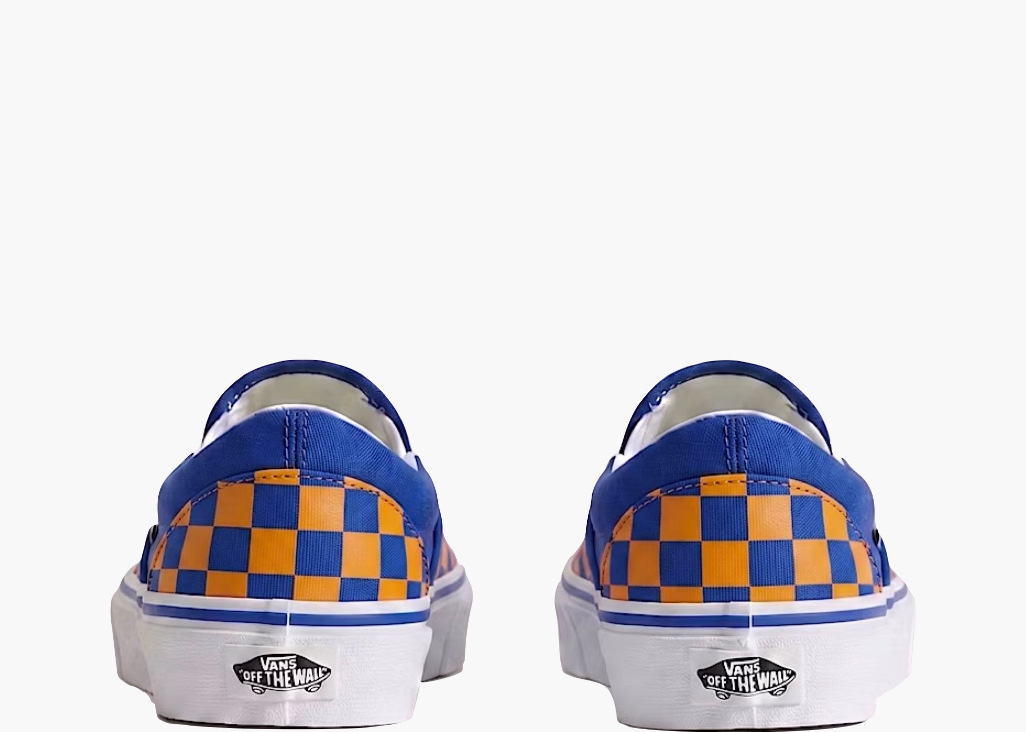 Vans Classic Slip-On Checkerboard Blue Orange VN000EACBLQ Hype Clothinga Limited Edition