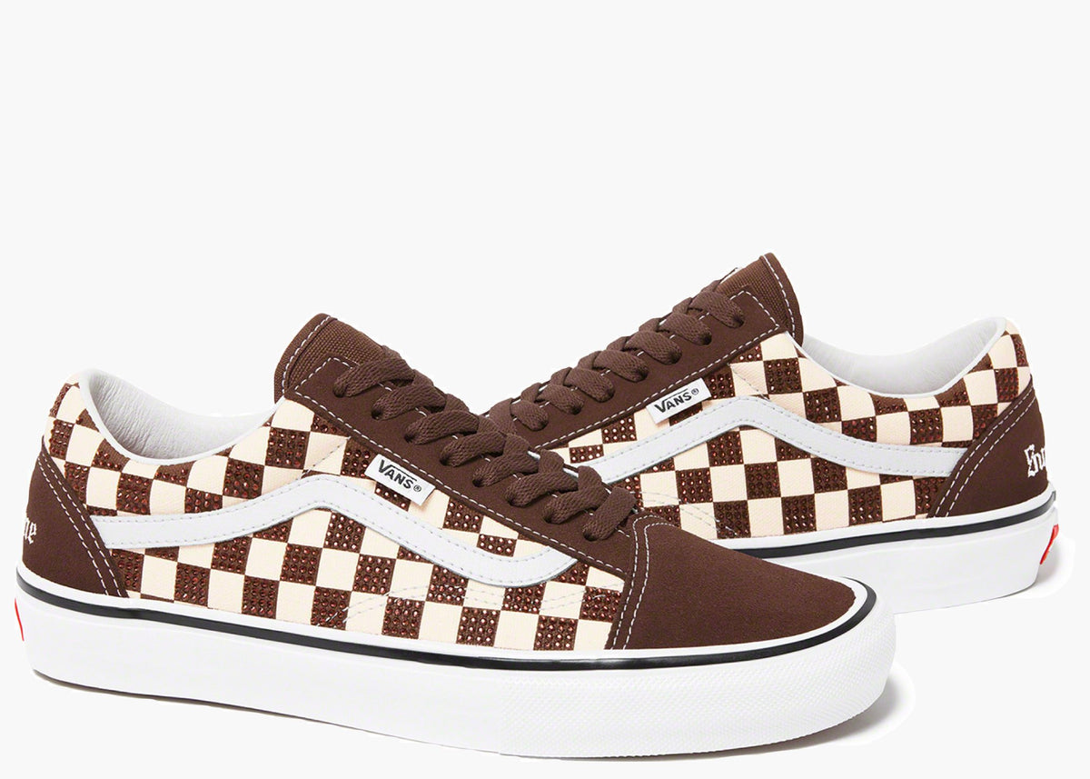 Vans Old Skool Supreme Swarovski Brown VOSS-BR Hype Clothinga Limited Edition