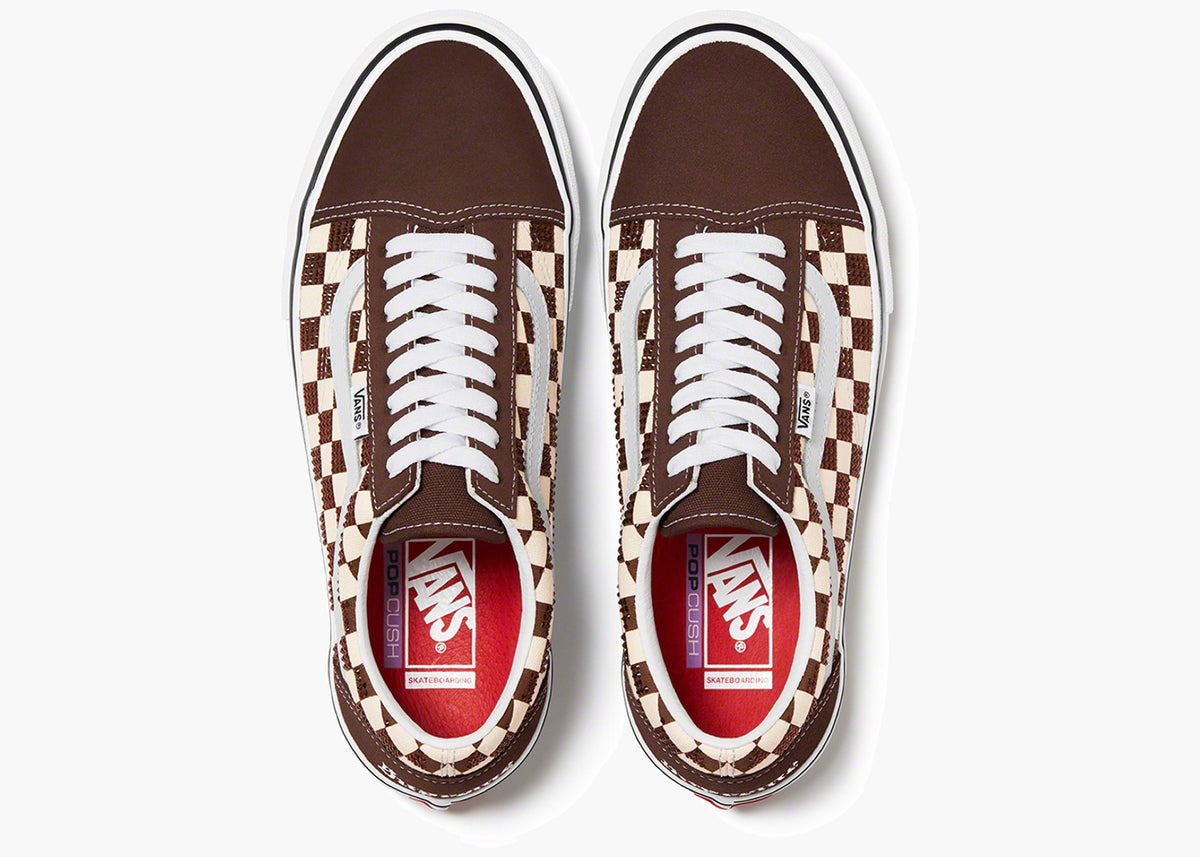 Vans Old Skool Supreme Swarovski Brown VOSS-BR Hype Clothinga Limited Edition