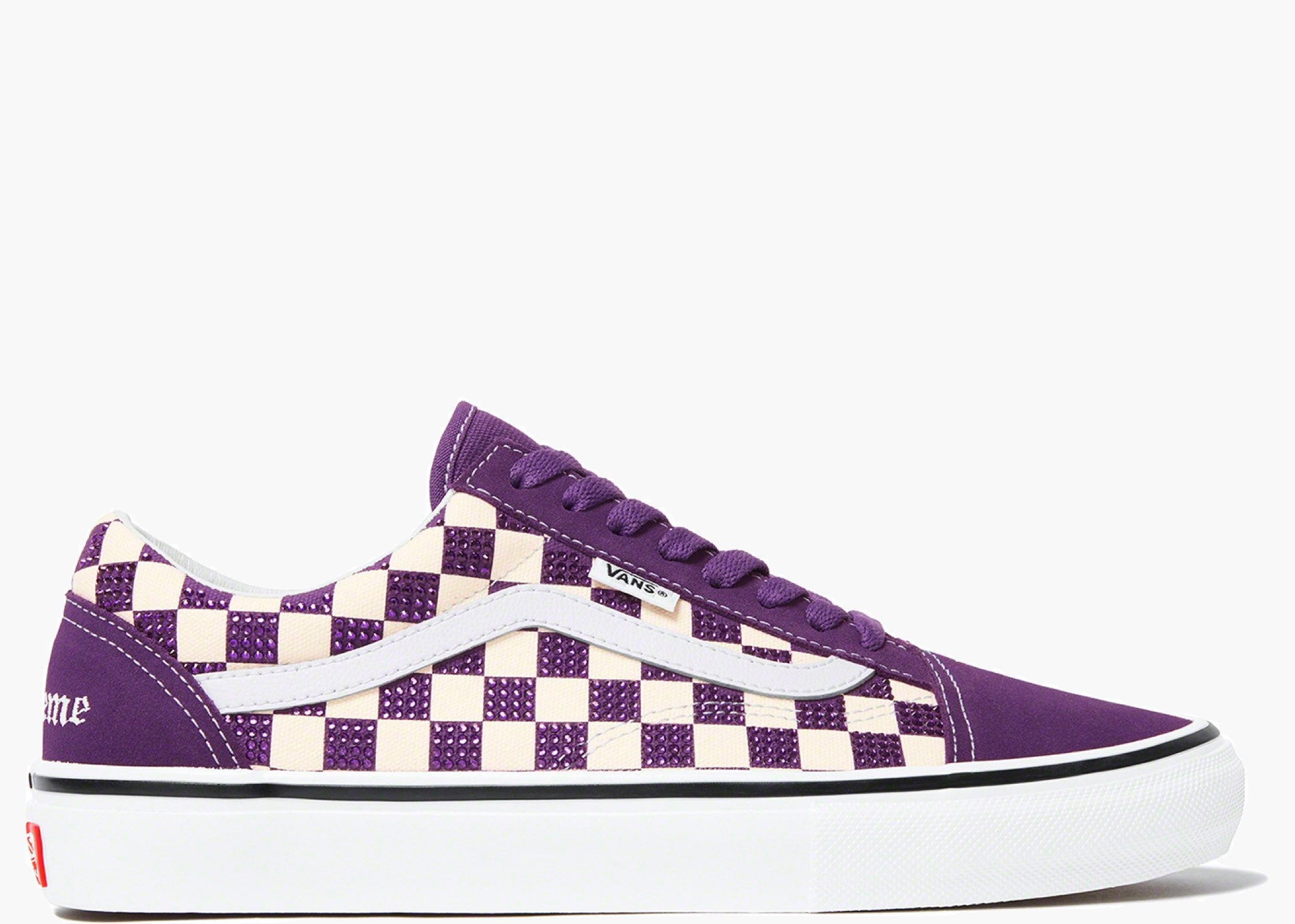 Vans Old Skool Supreme Swarovski Purple VOSS-P Hype Clothinga Limited Edition
