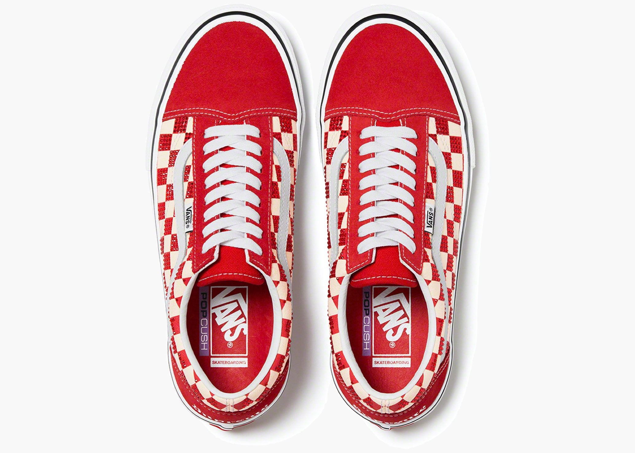 Vans Old Skool Supreme Swarovski Rot