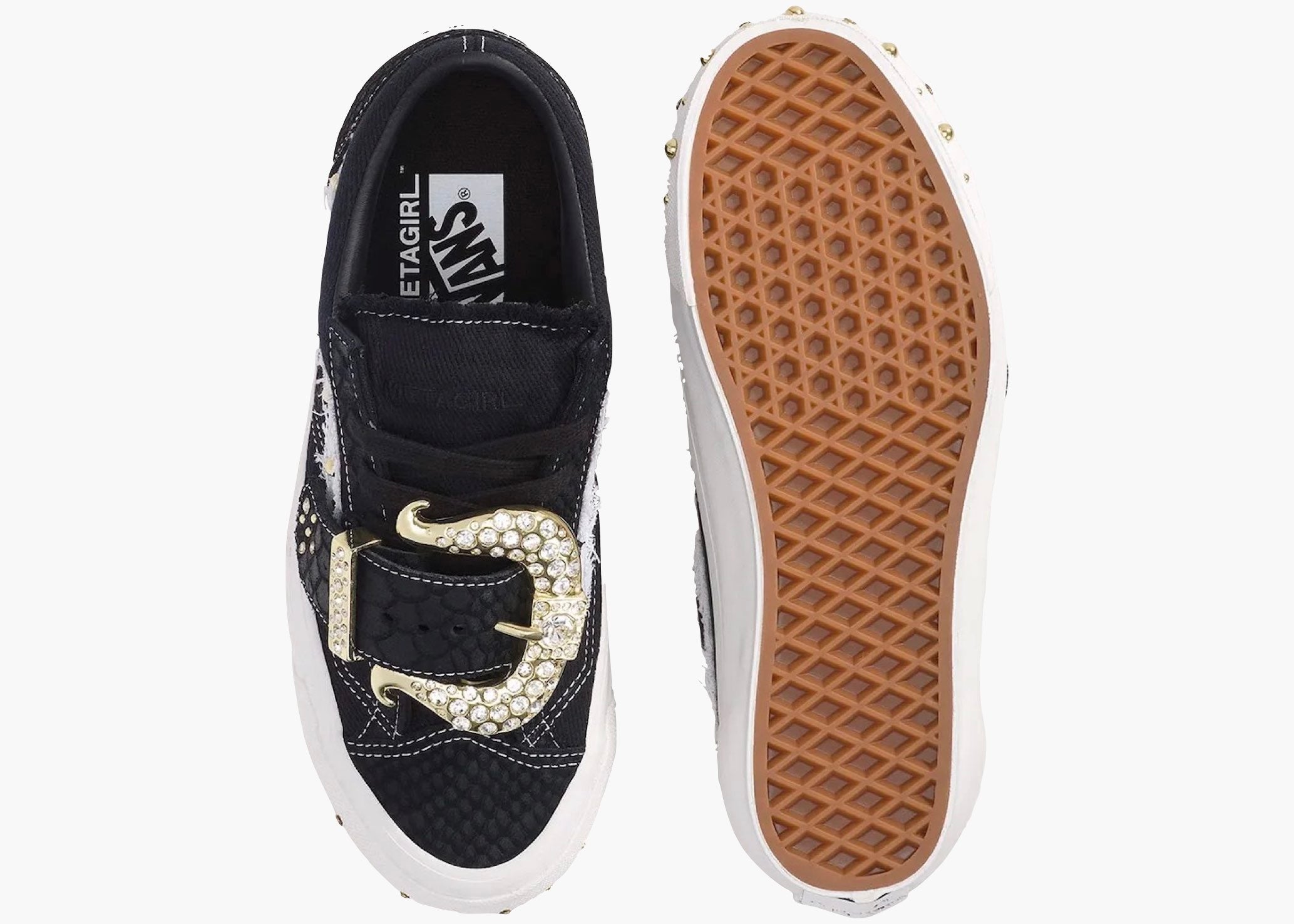 Vans Premium Old Skool 36 Metagirl Buckle Black White VN000ZAZHAB Hype Clothinga Limited Edition