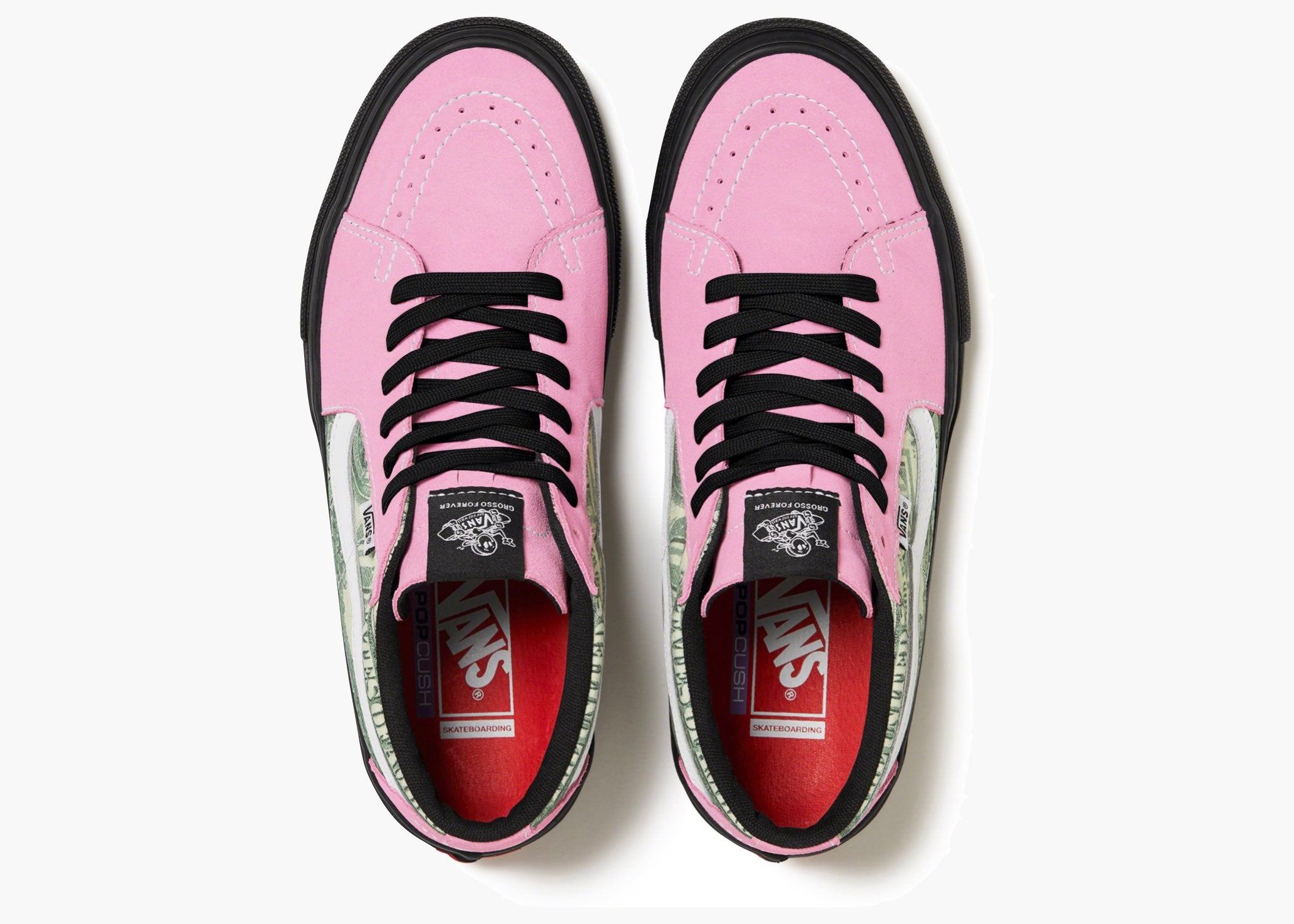 Vans Skate Grosso Mid Supreme Dollar Pink VSGMSDP Hype Clothinga Limited Edition
