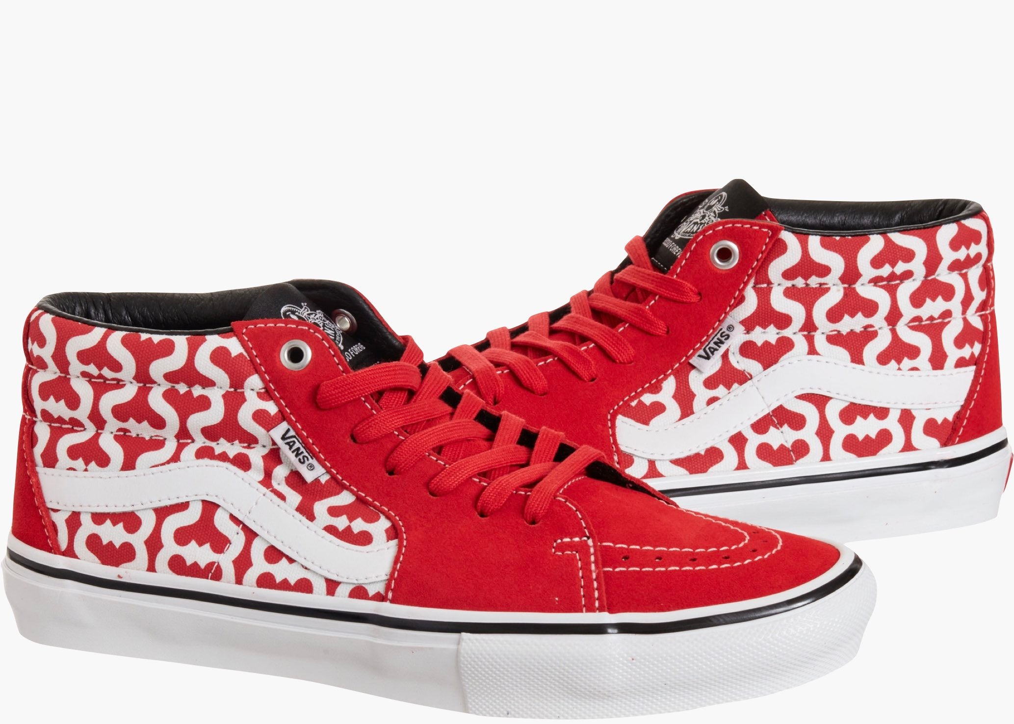Vans Skate Grosso Mid Supreme Monogram S Logo Red