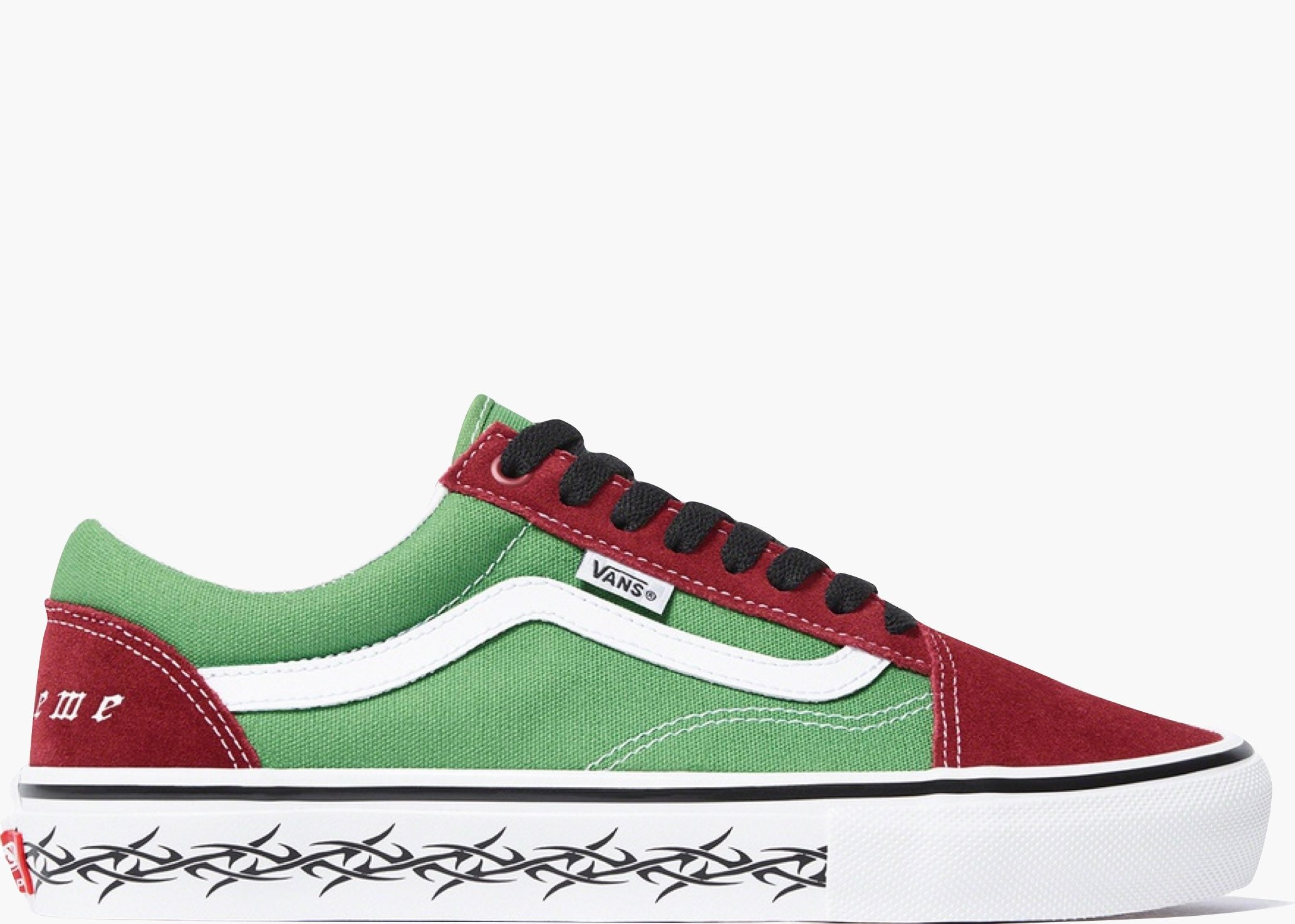 Vans Skate Old Skool Supreme Tribal Barbed Wire Green Hype Clothinga Limited Edition