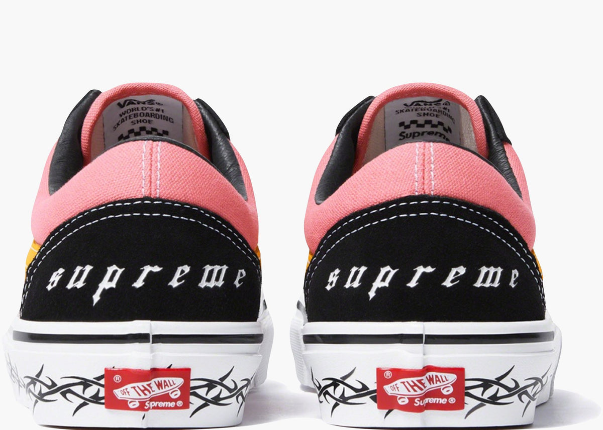 Vans Skate Old Skool Supreme Tribal Barbed Wire Pink hype Clothinga Limited Edition