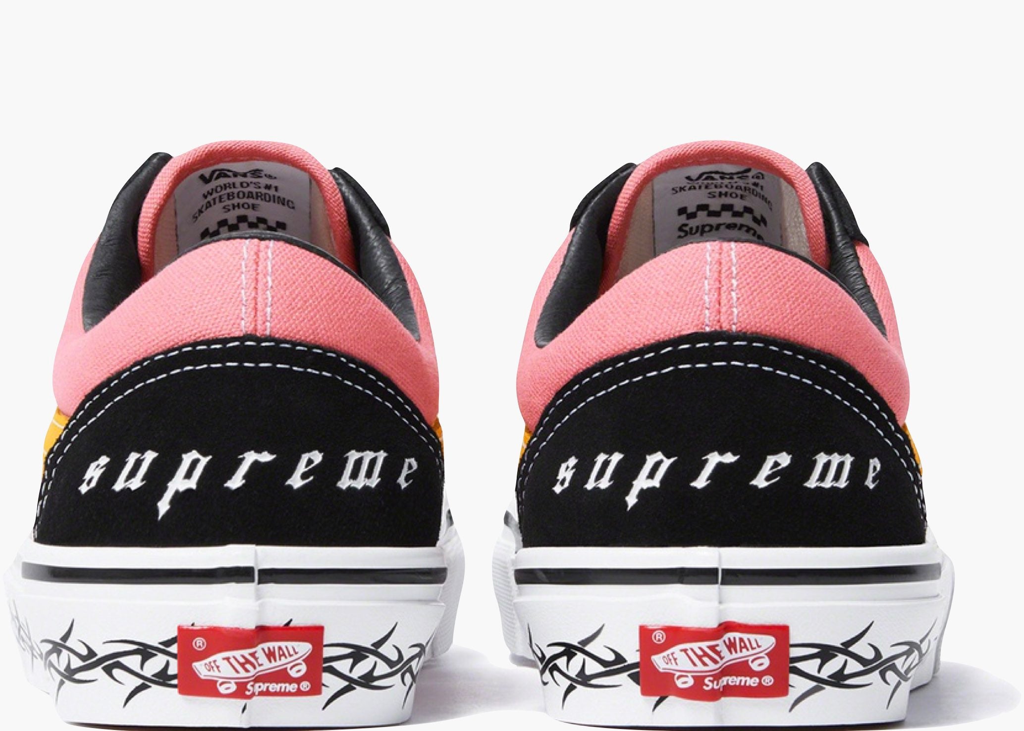 Vans Skate Old Skool Supreme Tribal Barbed Wire Pink hype Clothinga Limited Edition