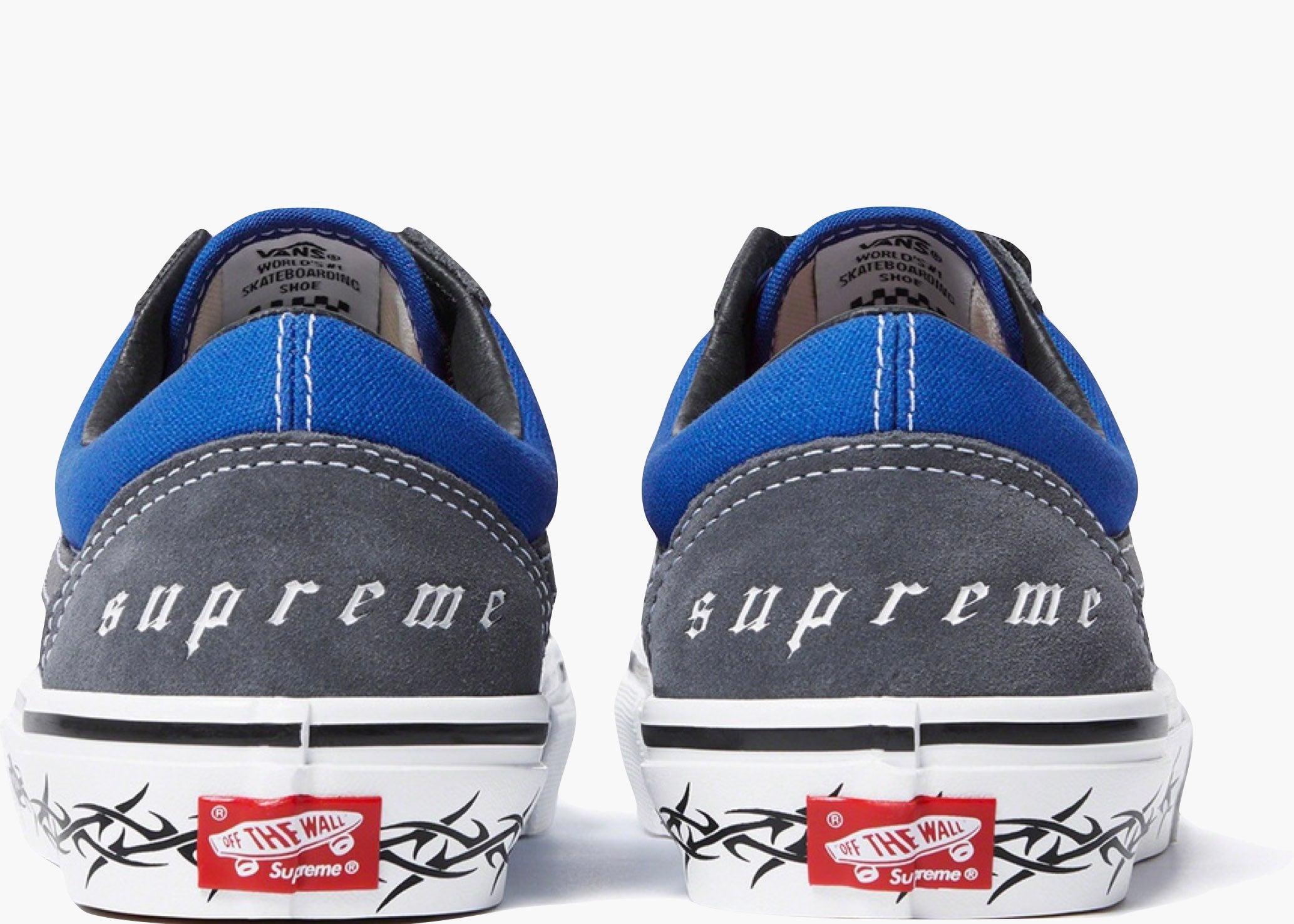 Vans Skate Old Skool Supreme Tribal Barbed Wire Royal Hype Clothinga Limited Edition