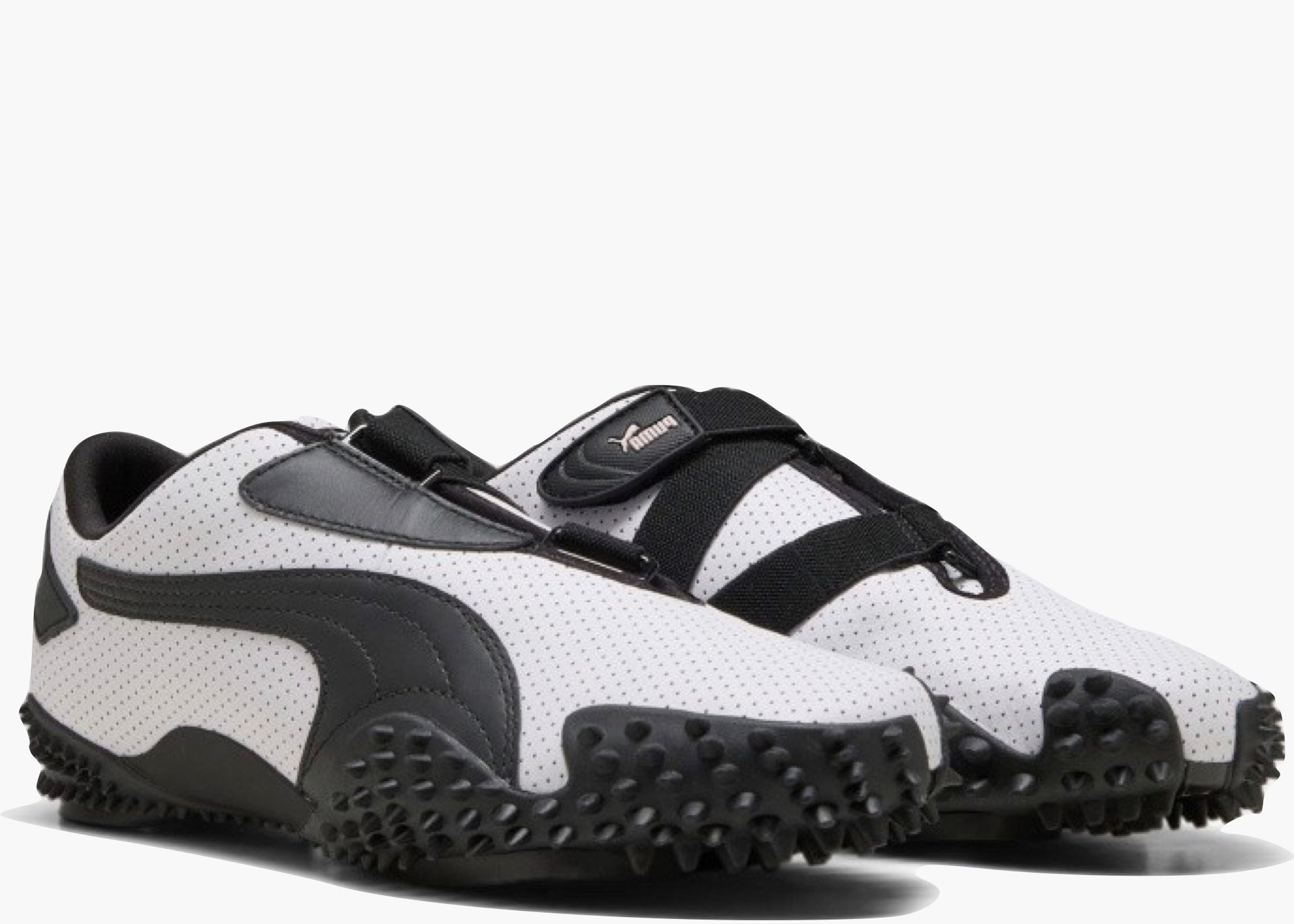 Puma Mostro Perforated Leather White Black 397331-01 hype clothinga limited edition