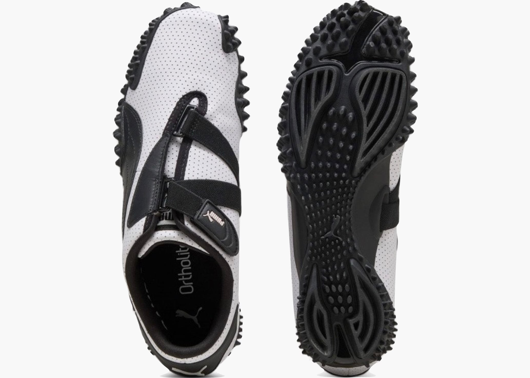 Puma Mostro Perforated Leather White Black 397331-01 hype clothinga limited edition