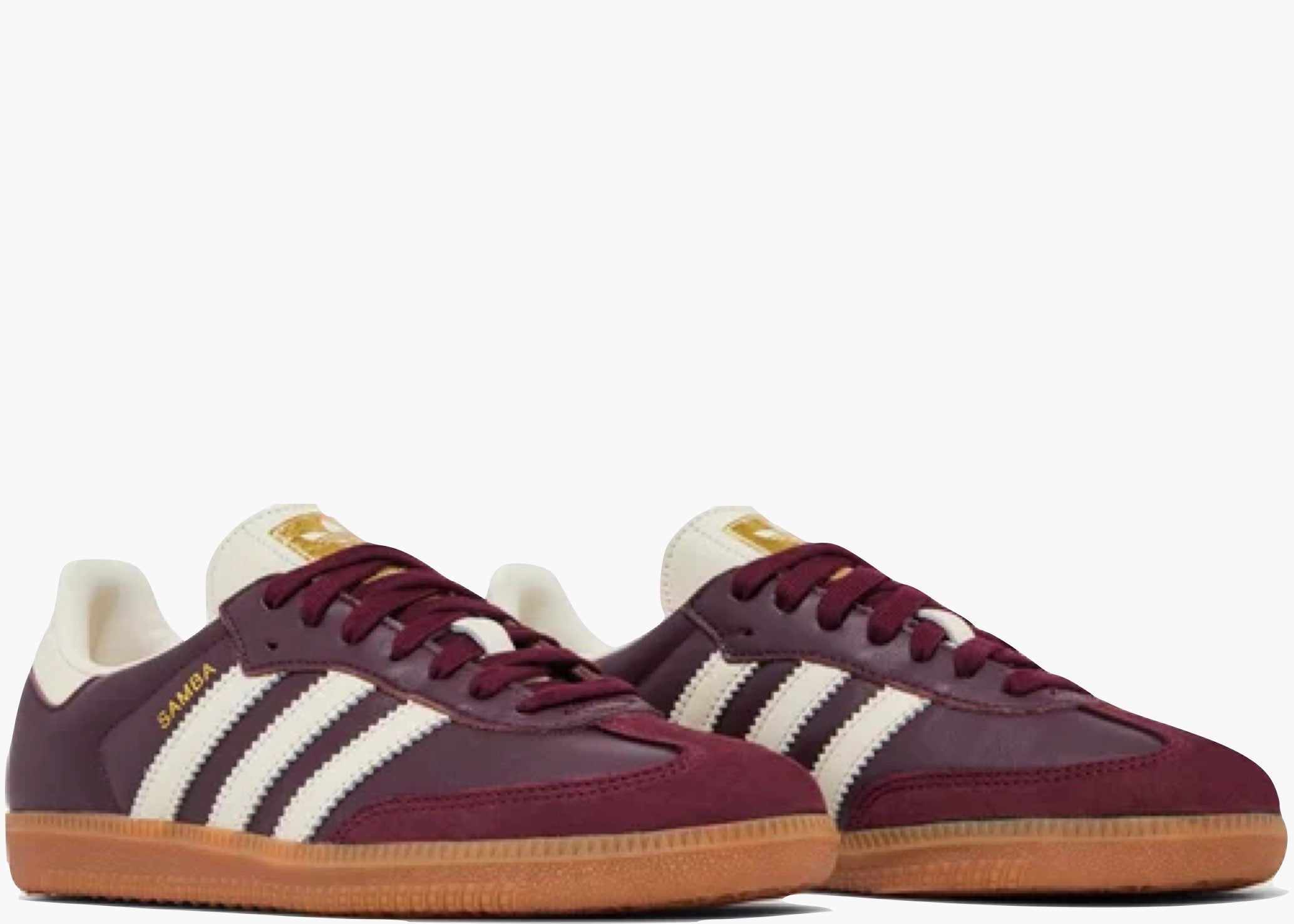 Adidas Samba OG Maroon Gold Metallic (W) ID0477 Hype Clothinga limited edition