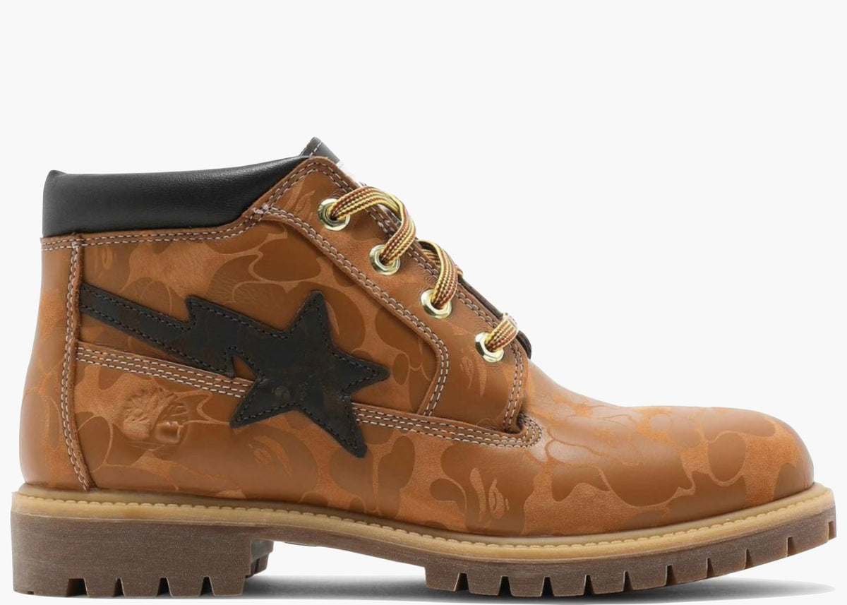 Timberland Chukka Boots A Bathing Ape Wheat 1H23-191-904/TB0A2QBX231 Hype Clothinga Limited Edition