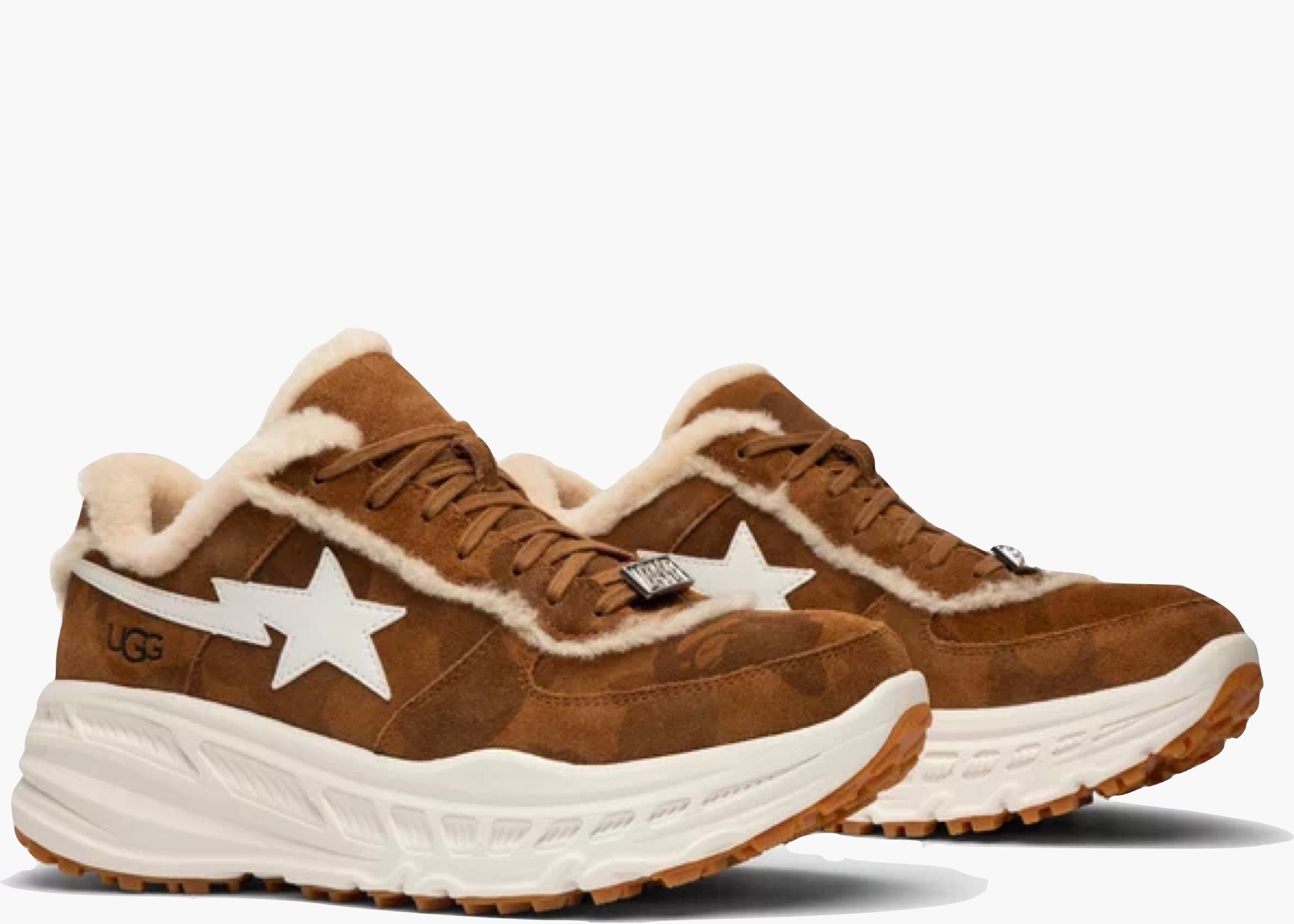 UGG Bape Sneaker A Bathing Ape Chestnut 1F23-191-908/1105400 M CHE Hype Clothinga Limited Edition