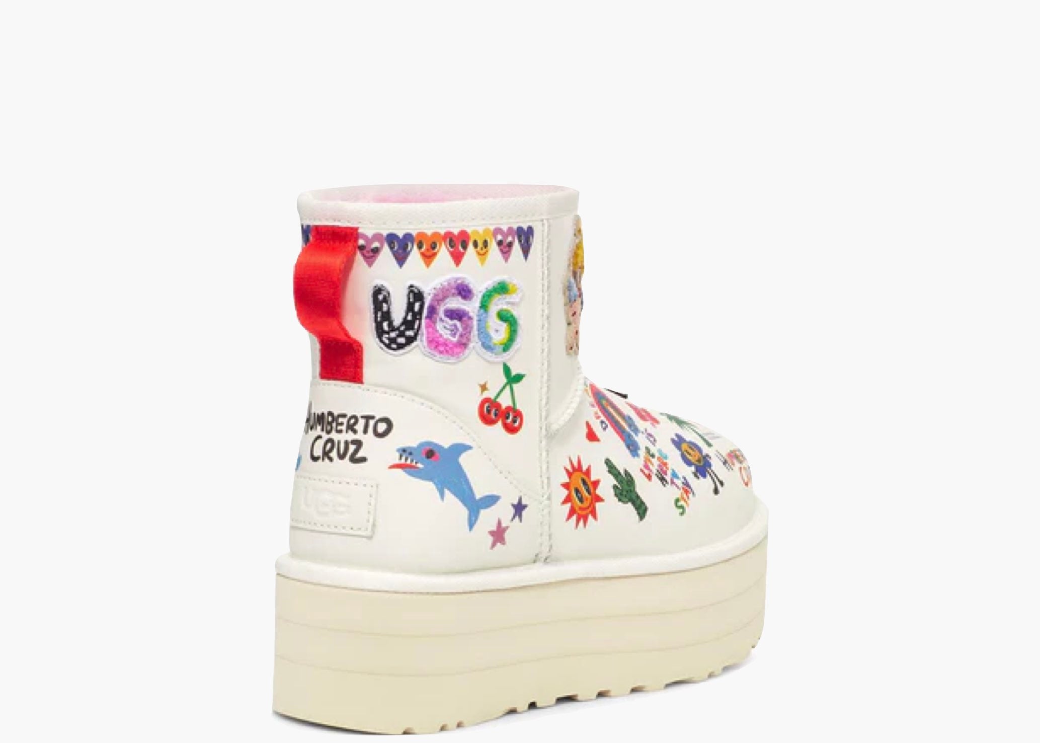UGG Classic Mini Platform Boot Pop Sketch (W)1153065-WHT Hype Clothinga Limited Edition