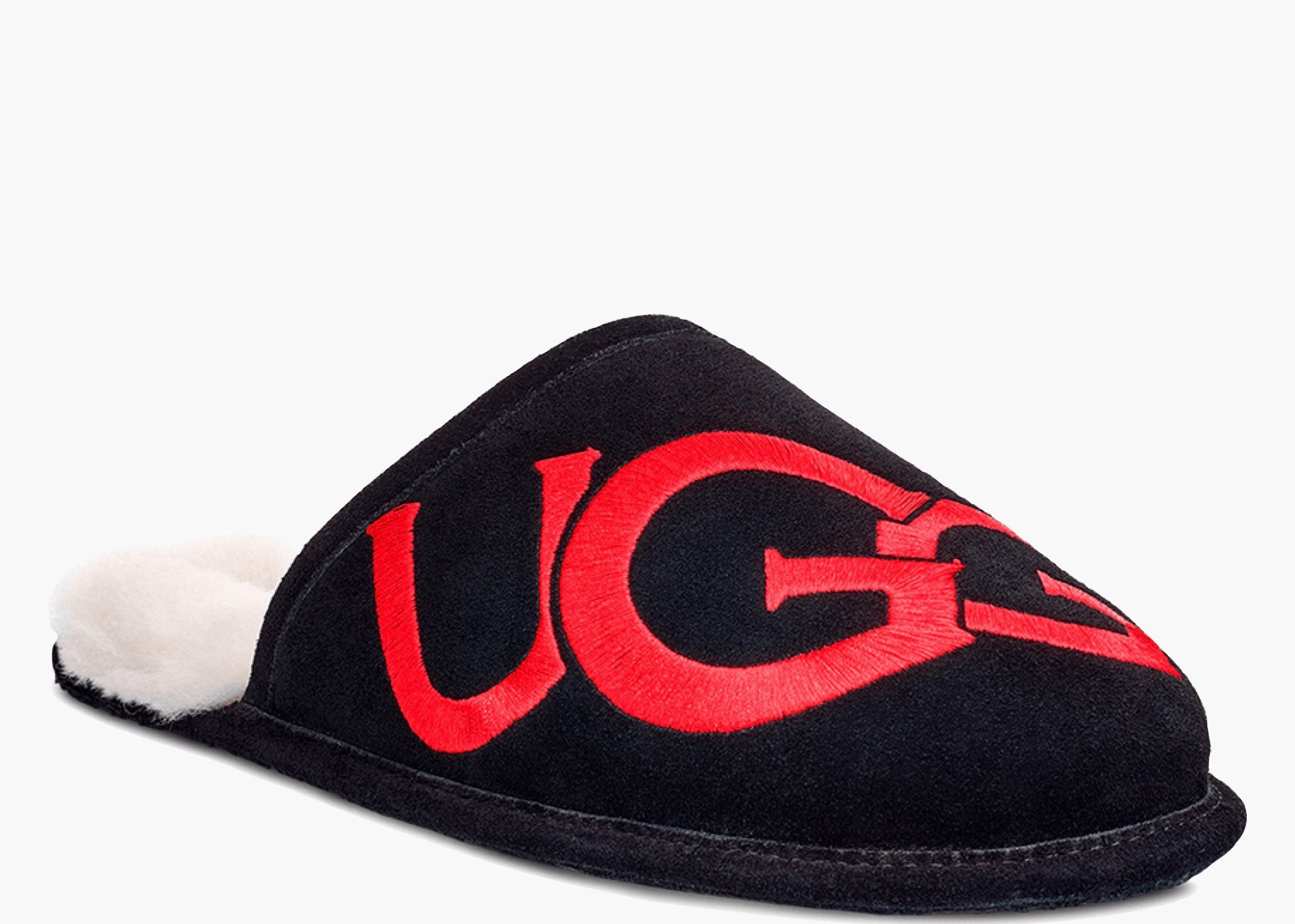 UGG Scuff Logo Slipper Black Red 
1101324-BLK Hype Clothinga limited edition