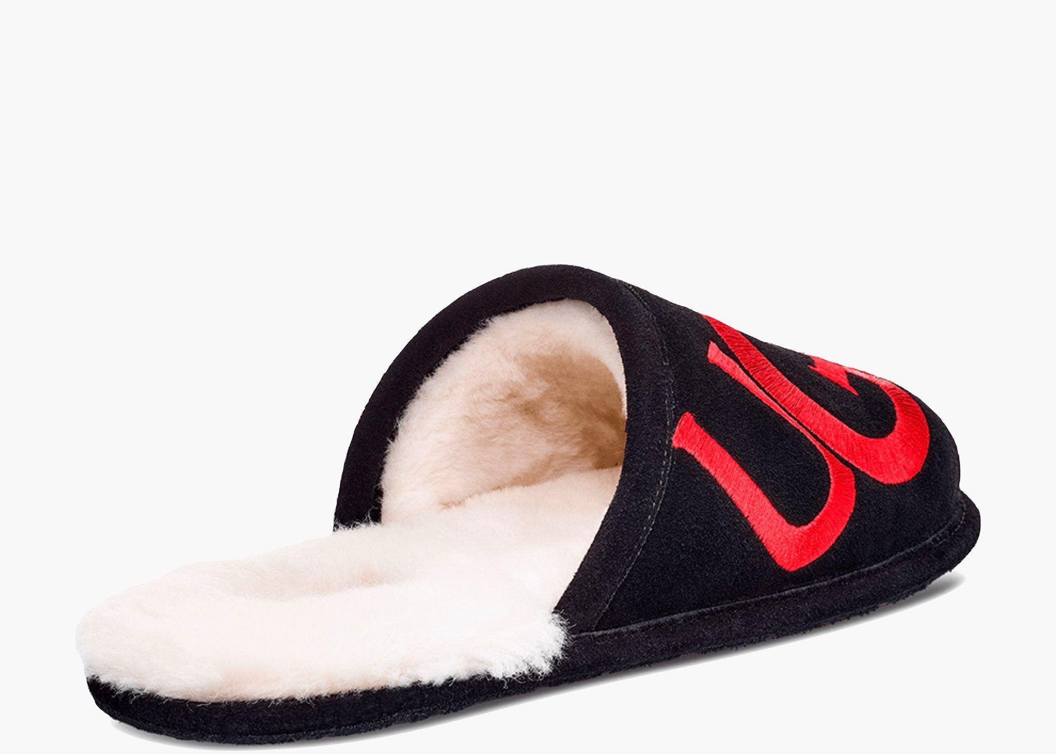 UGG Scuff Logo Slipper Black Red 
1101324-BLK Hype Clothinga limited edition