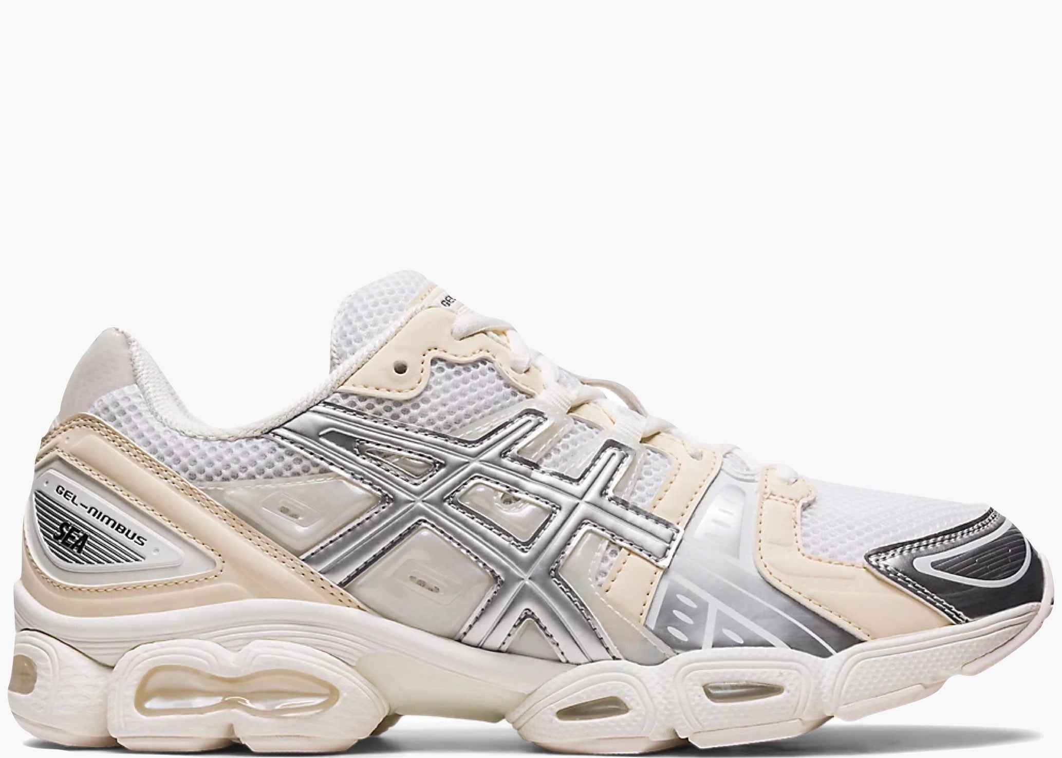  ASICS Gel-Nimbus 9 Wind And Sea White Silver Hype Clothinga Limited Edition