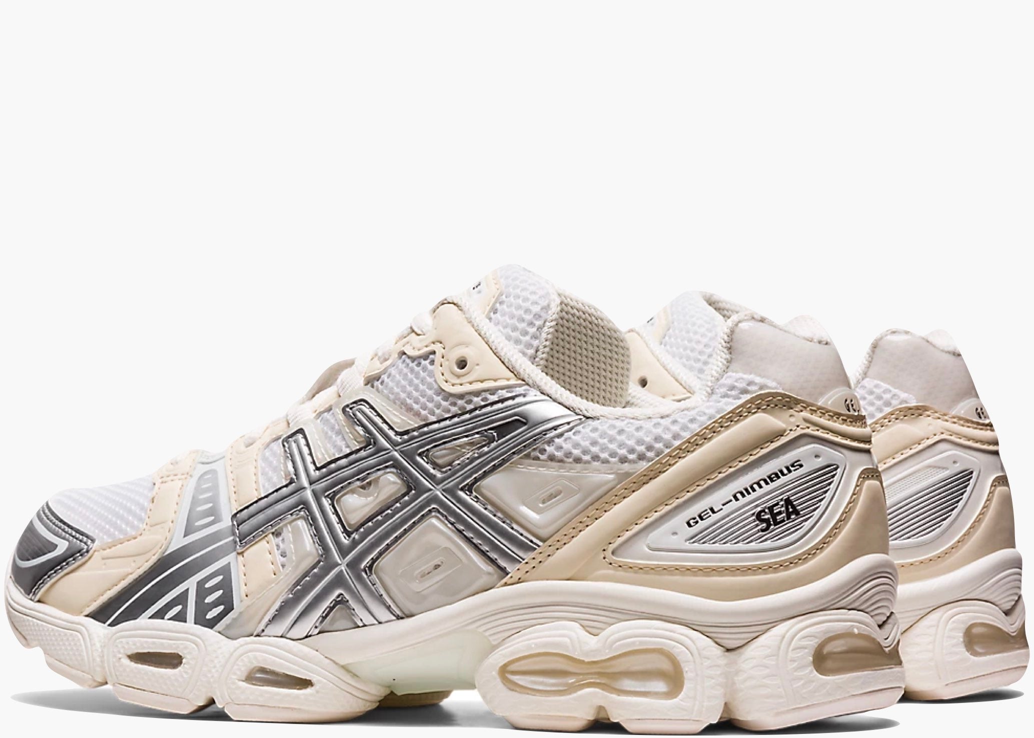  ASICS Gel-Nimbus 9 Wind And Sea White Silver Hype Clothinga Limited Edition
