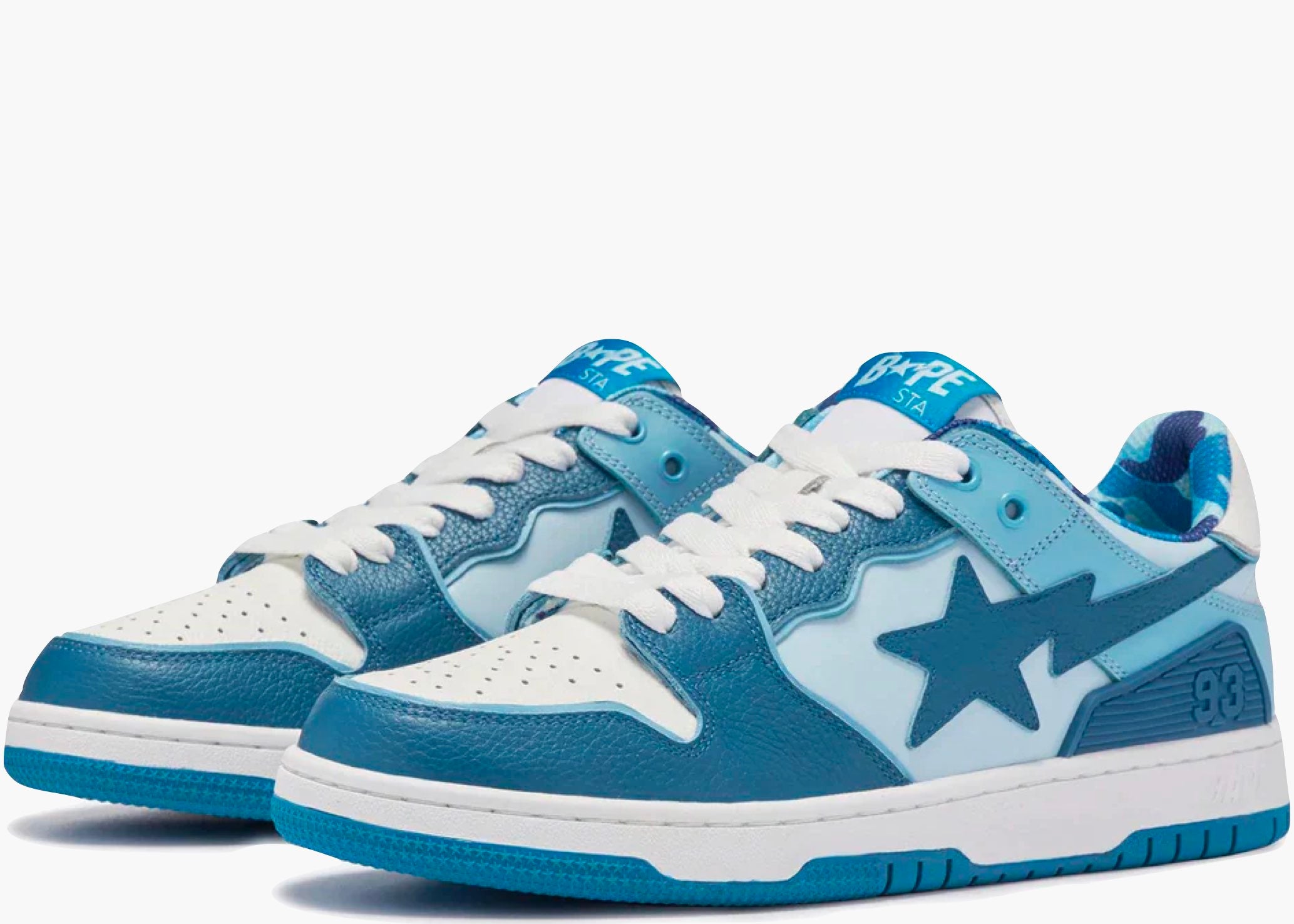 A Bathing Ape Bape SK8 Sta ABC Camo Blue (2022) Hype Clothinga Limited Edition