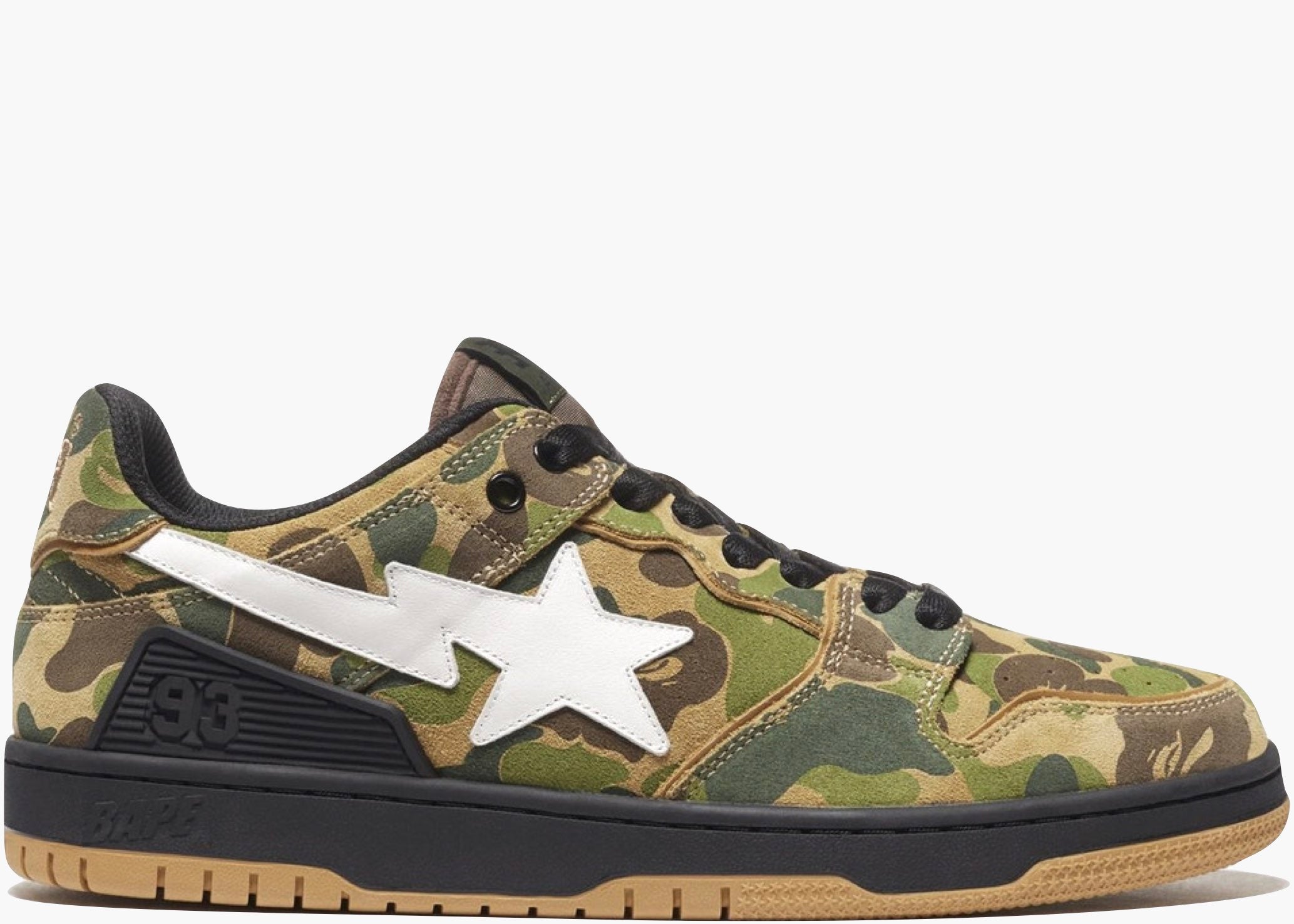 A Bathing Ape Bape SK8 Sta ABC Camo Green