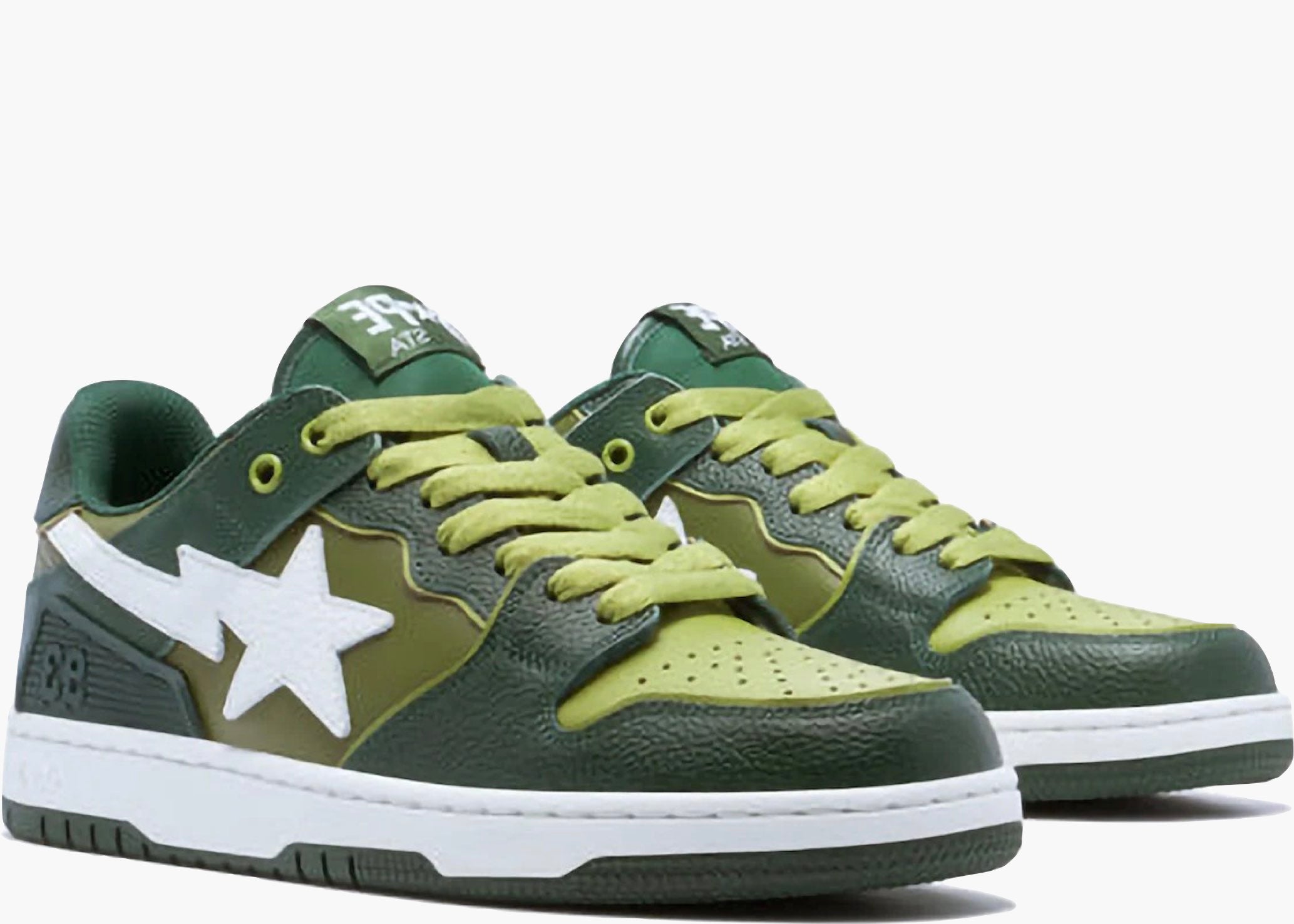 A Bathing Ape Bape SK8 Sta Green White 1J30-291-024/1J30-191-024 Hype Clothinga Limited Edition
