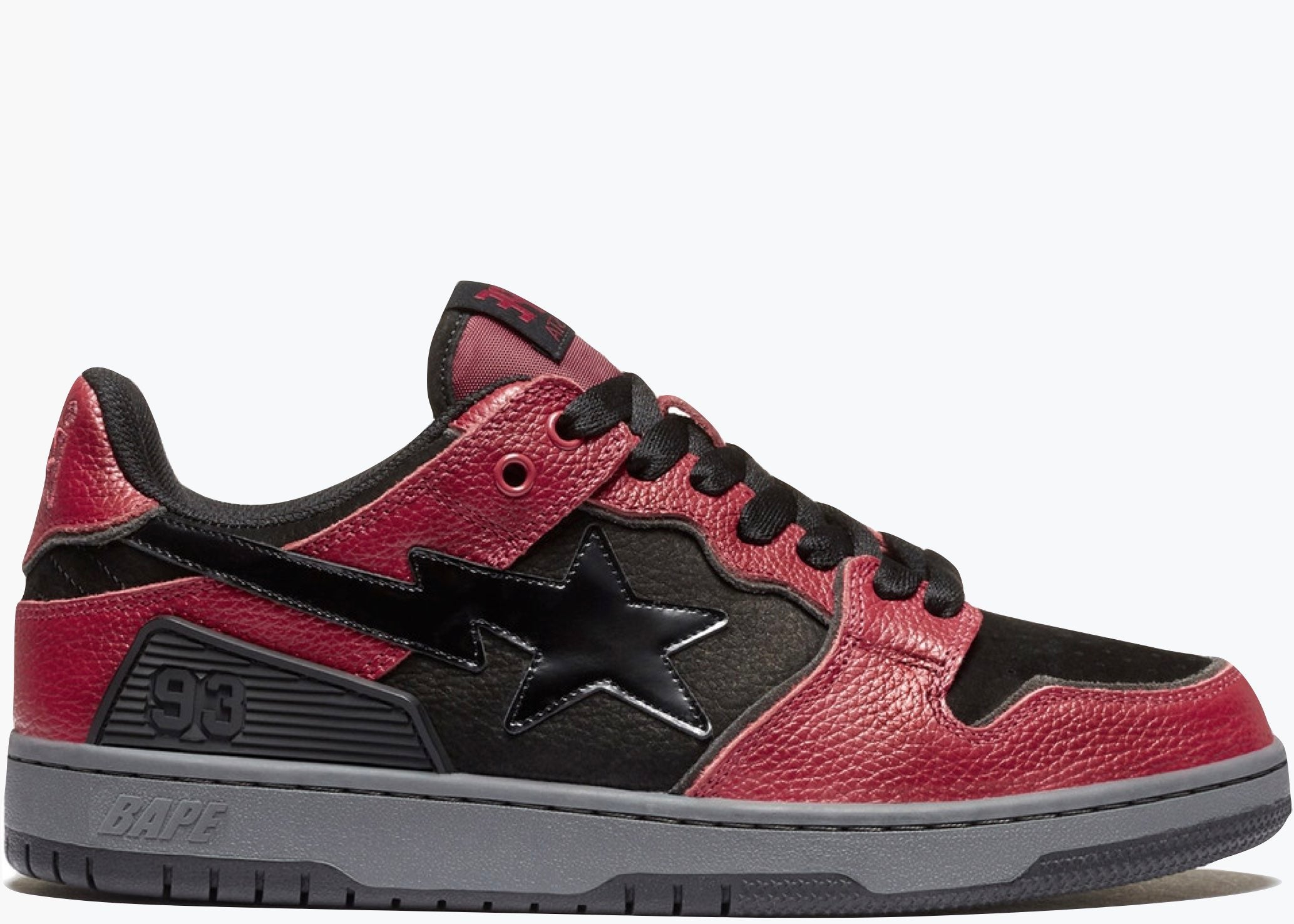 A Bathing Ape Bape SK8 Sta Red Black 001FWH801003_RED_A Hype Clothinga Limited Edition