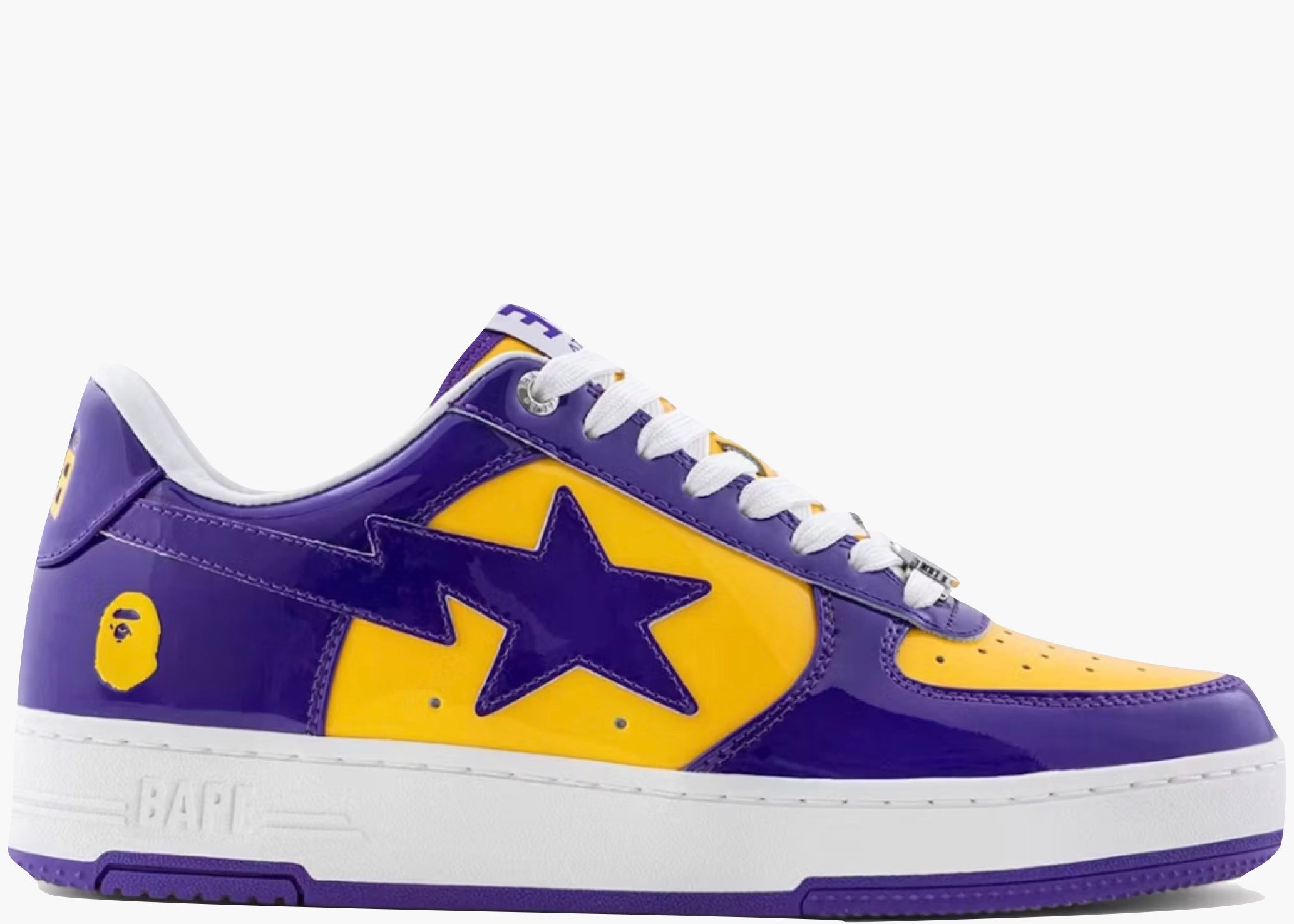 A Bathing Ape Bape Sta #4 Purple Yellow  001FWL801304-PUR Hype Clothinga Limited Edition