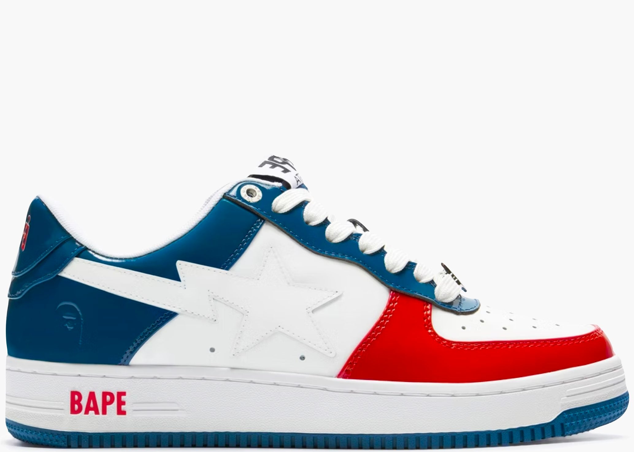 A Bathing Ape Bape Sta Blue Red Hype Clothinga Limited Edition