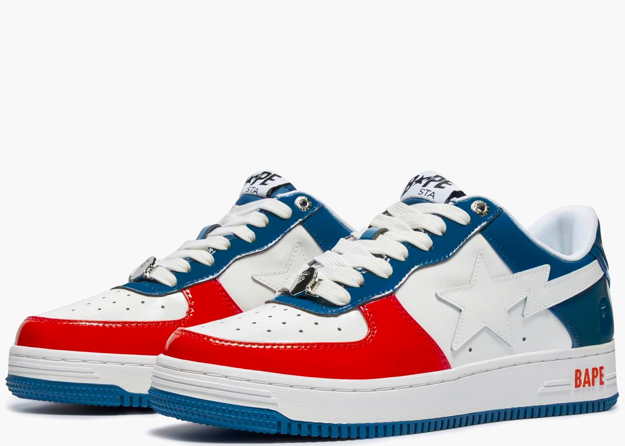A Bathing Ape Bape Sta Blue Red Hype Clothinga Limited Edition